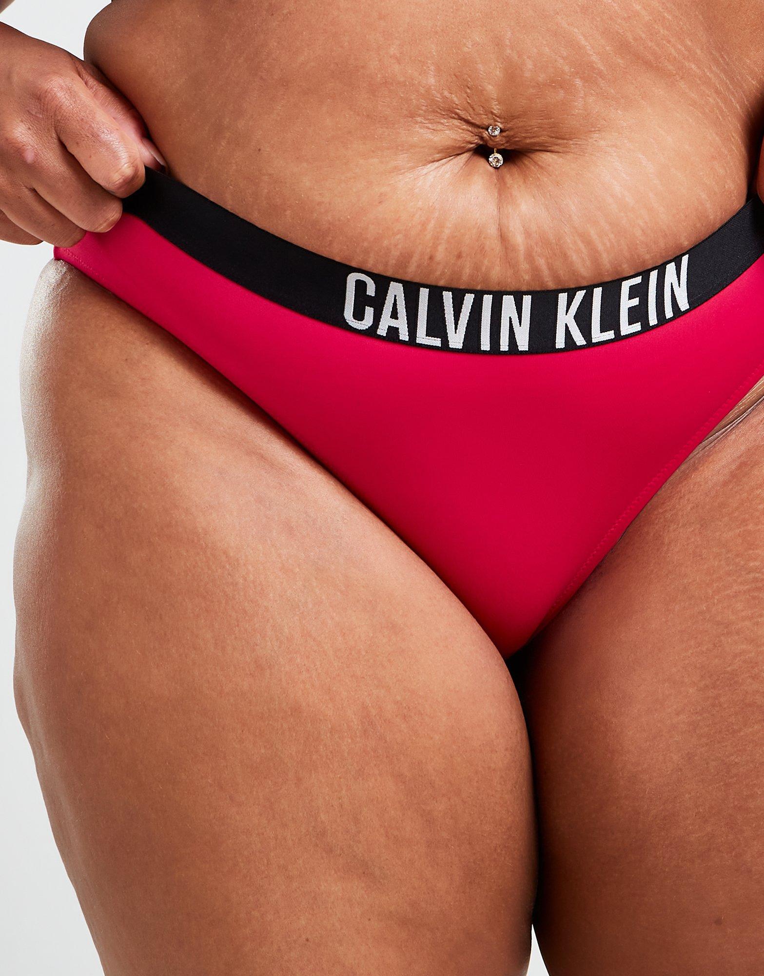Calvin Klein Swim Tape Plus Size Bikini Bottoms