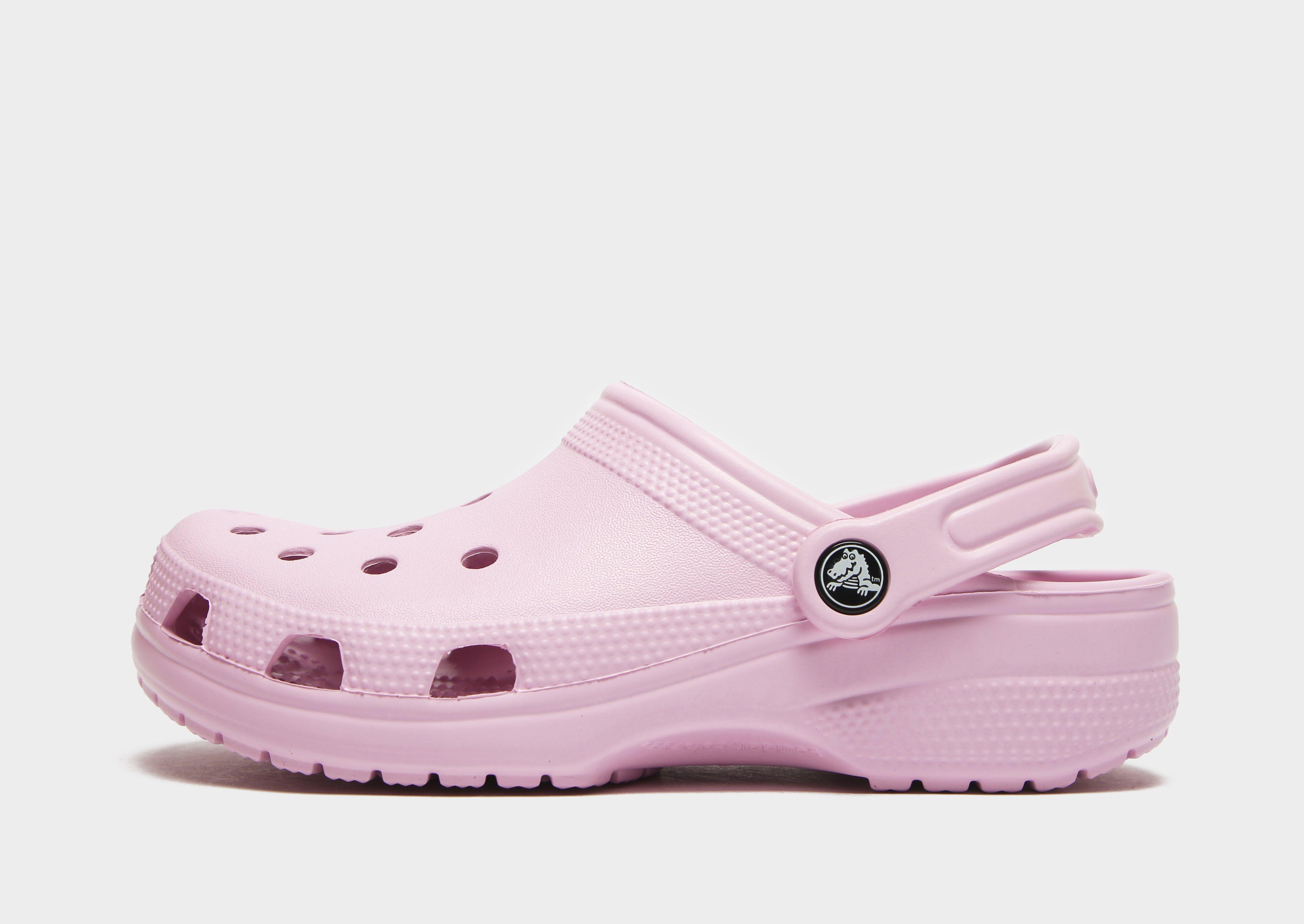 Blue and pink discount crocs