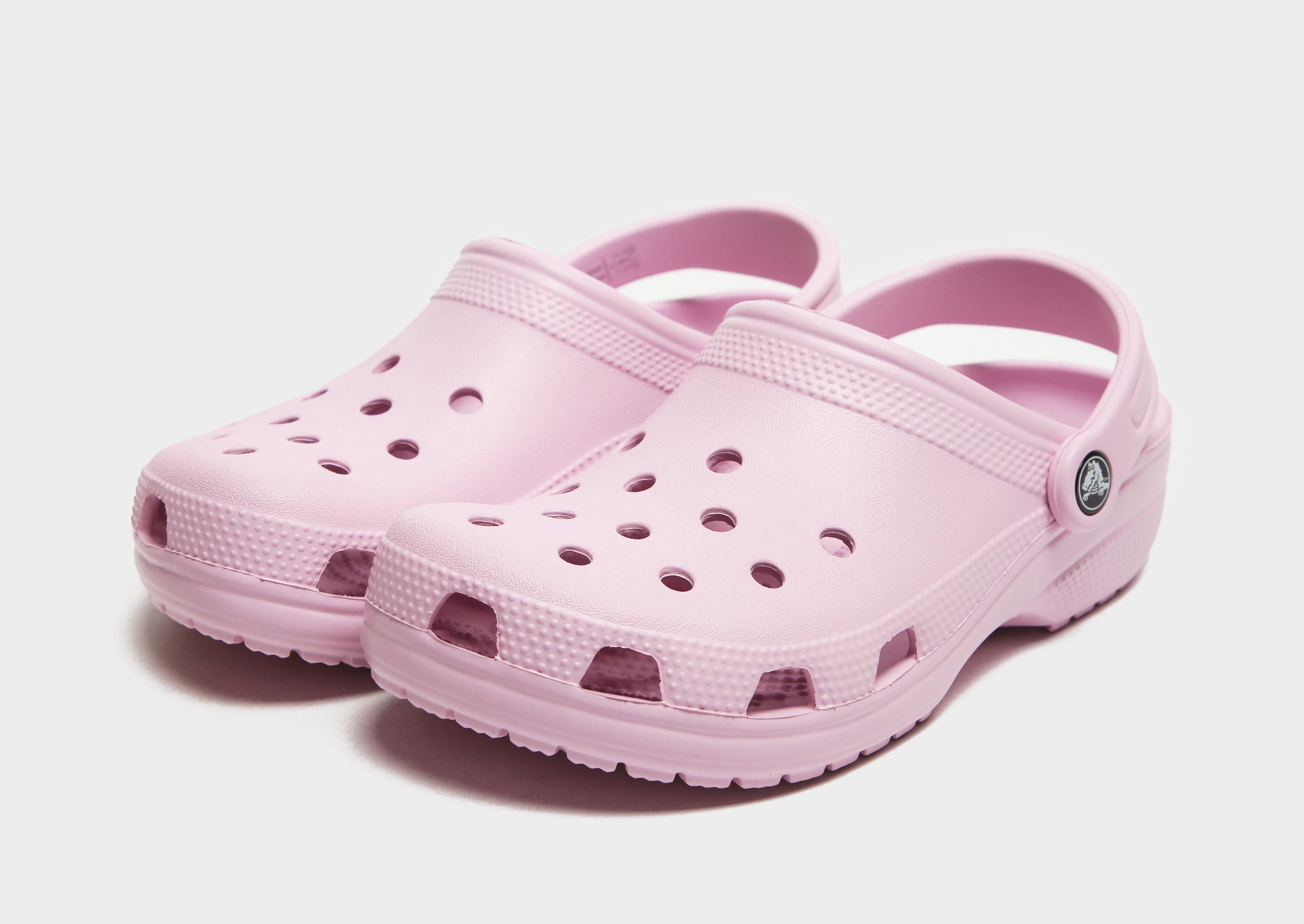 Pink crocs without online holes