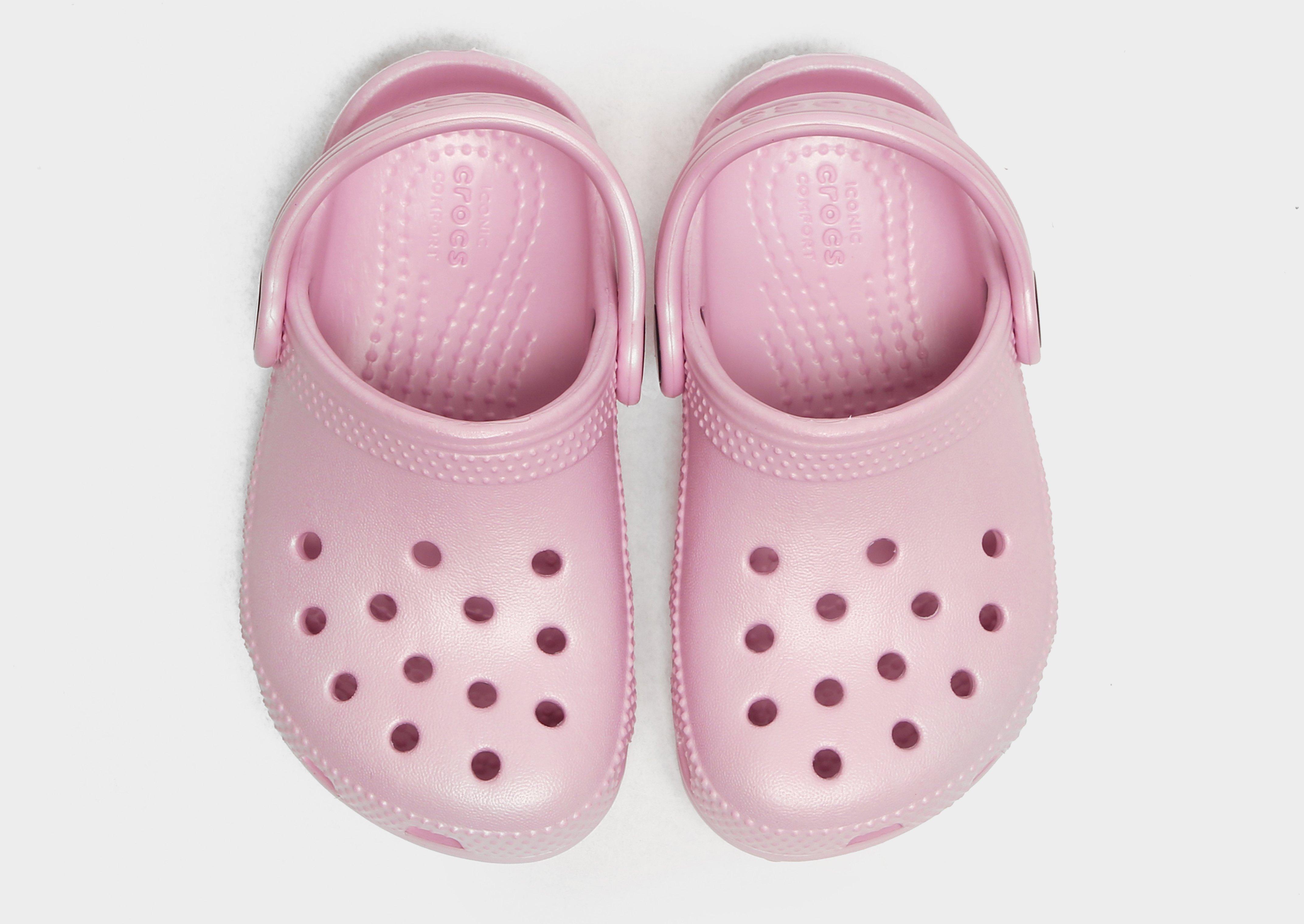 Womens pink discount crocs size 8