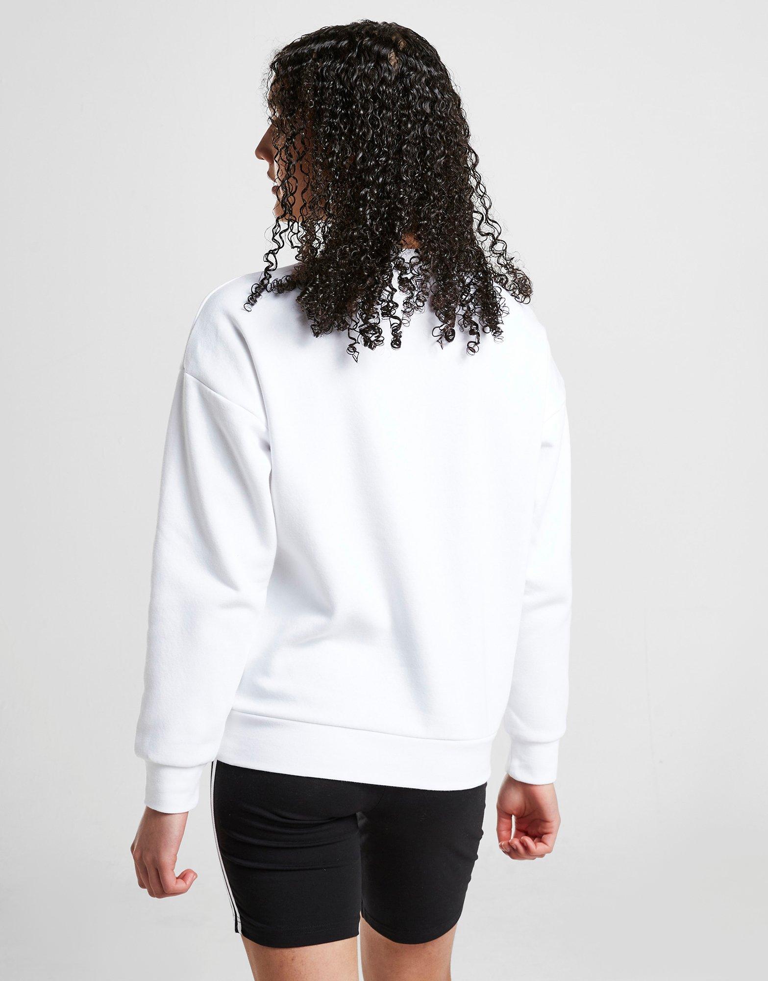 adidas Originals Girls' Trefoil Boyfriend Crew Sweatshirt Junior