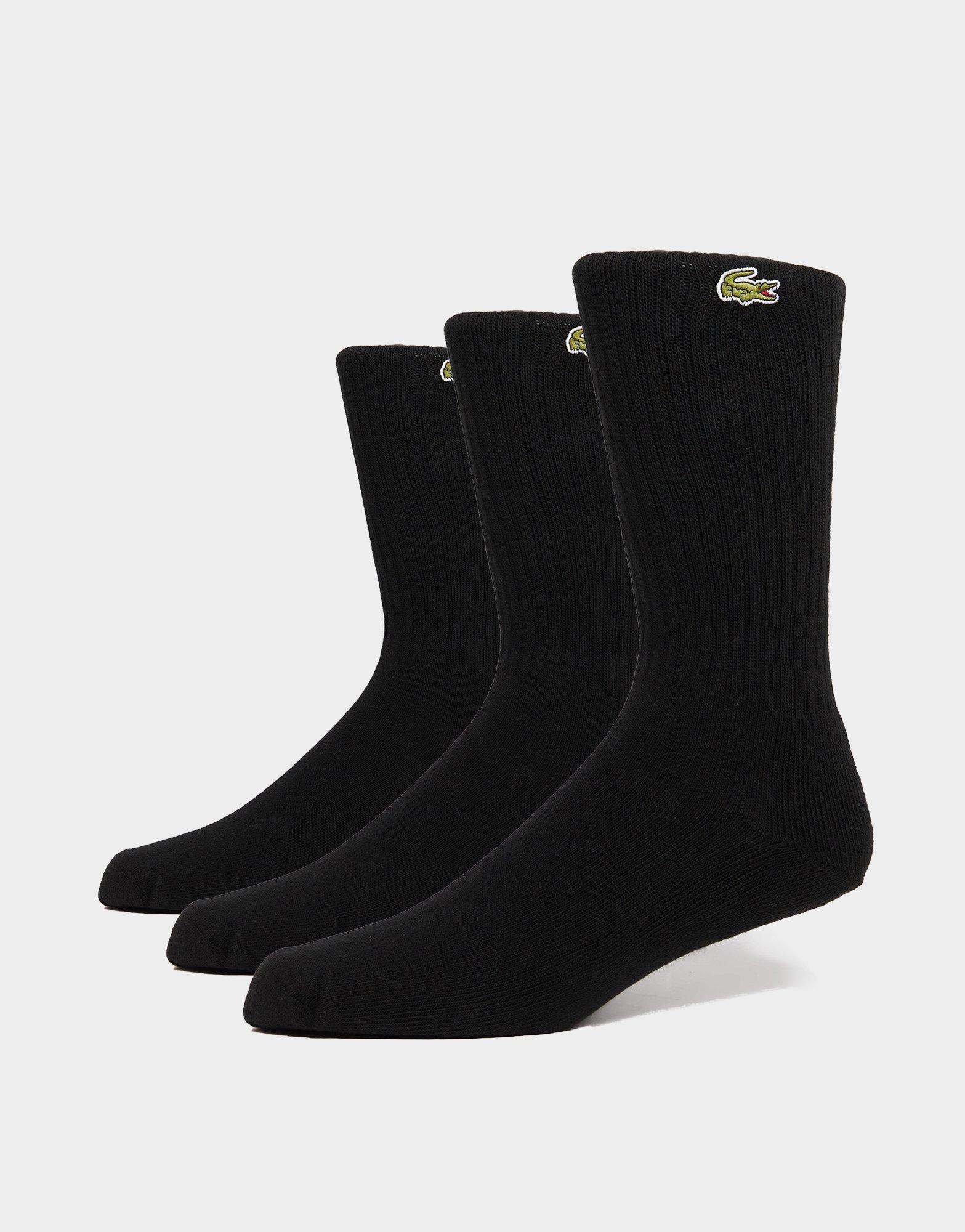 Black Lacoste 3-Pack Sport Socks - JD Sports Global