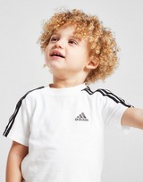 adidas Badge Of Sport 3-Stripes T-Shirt/Shorts Set Baby