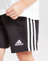 adidas Badge Of Sport 3-Stripes T-Shirt/Shorts Set Baby
