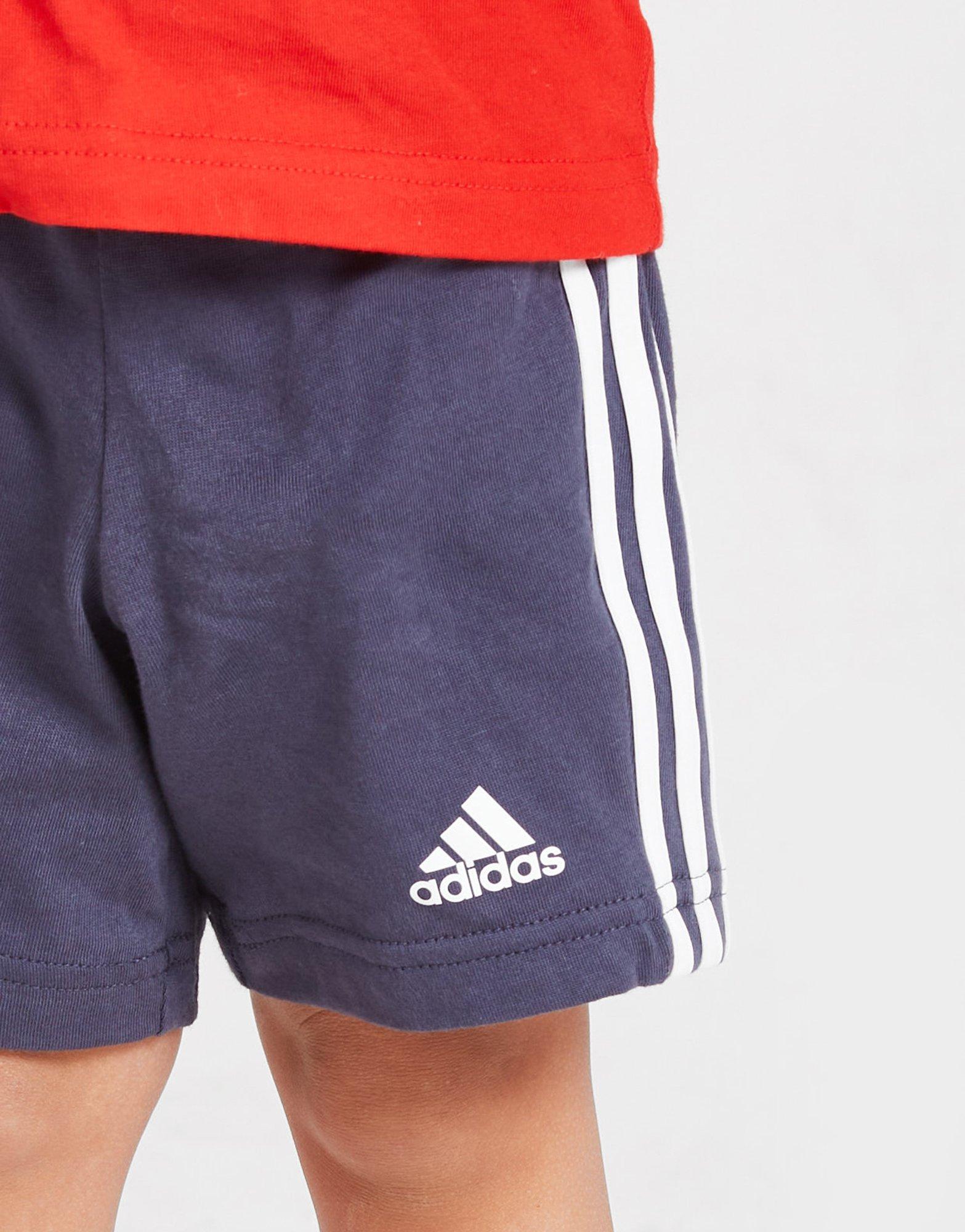 adidas Badge Of Sport 3-Stripes T-Shirt/Shorts Set Infant