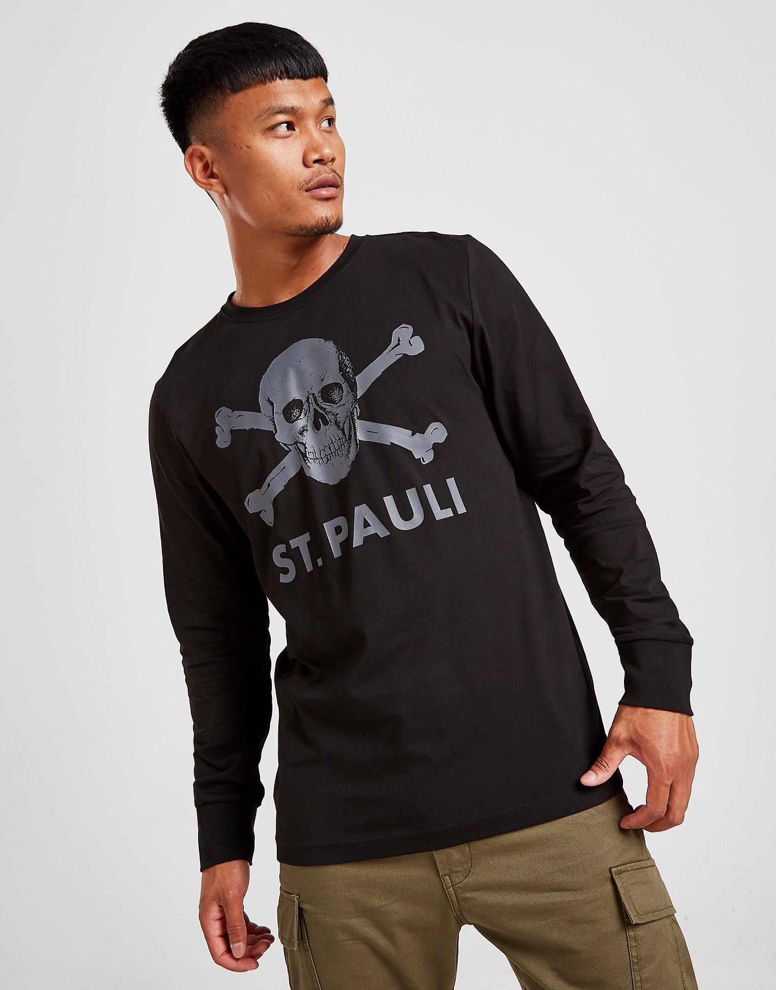 Official Team St. Pauli Skull Long Sleeve T-Shirt