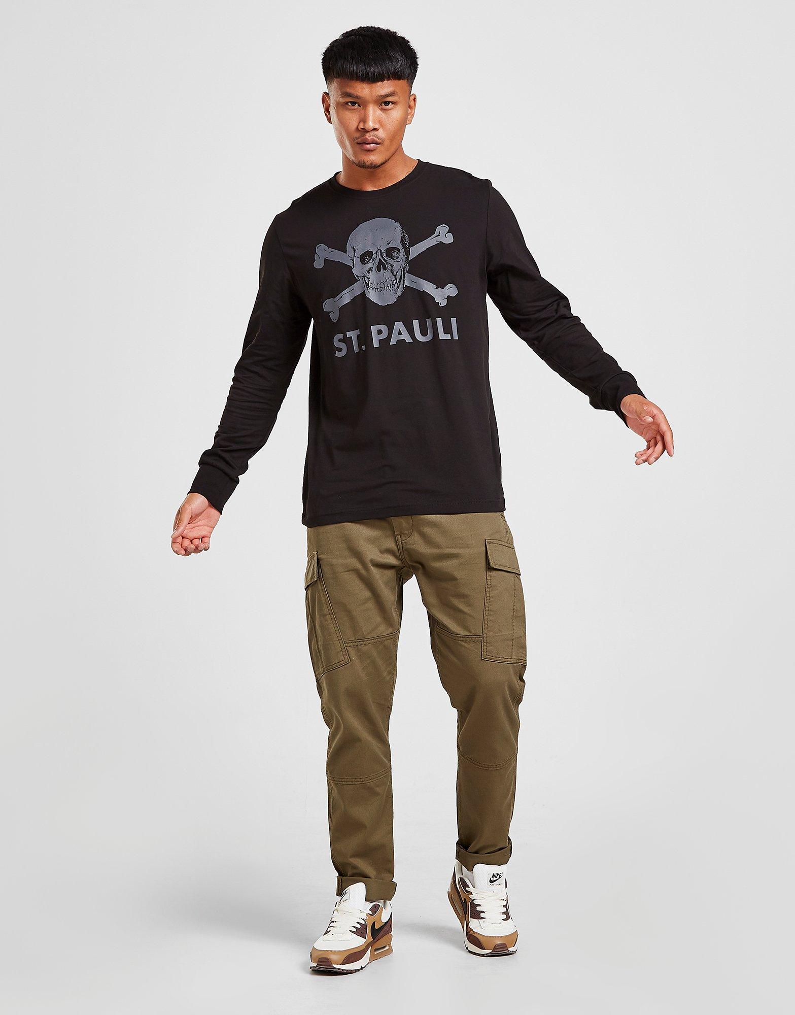 Official Team St. Pauli Skull Long Sleeve T-Shirt