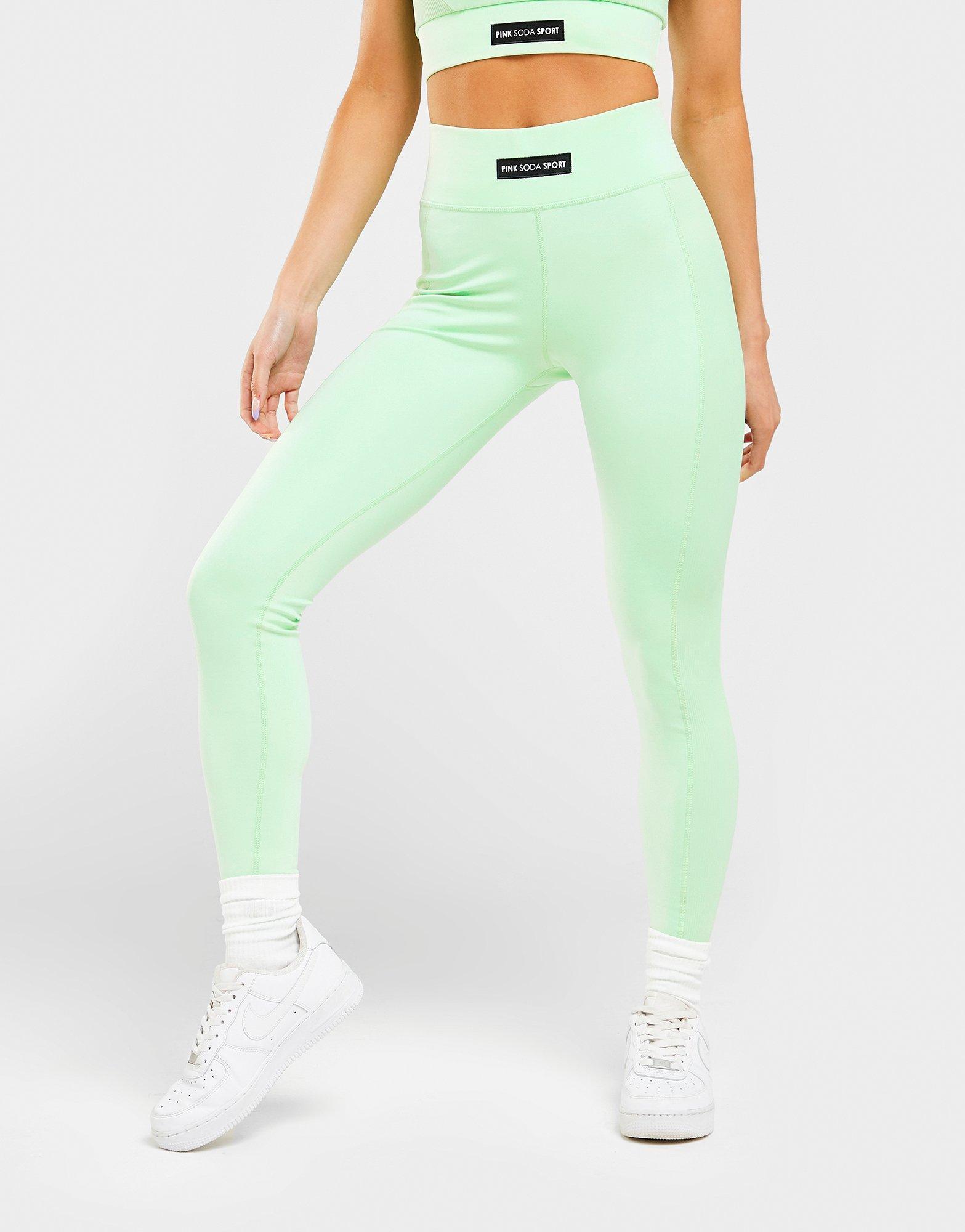 Pink Soda Sport Rib Panel Tights