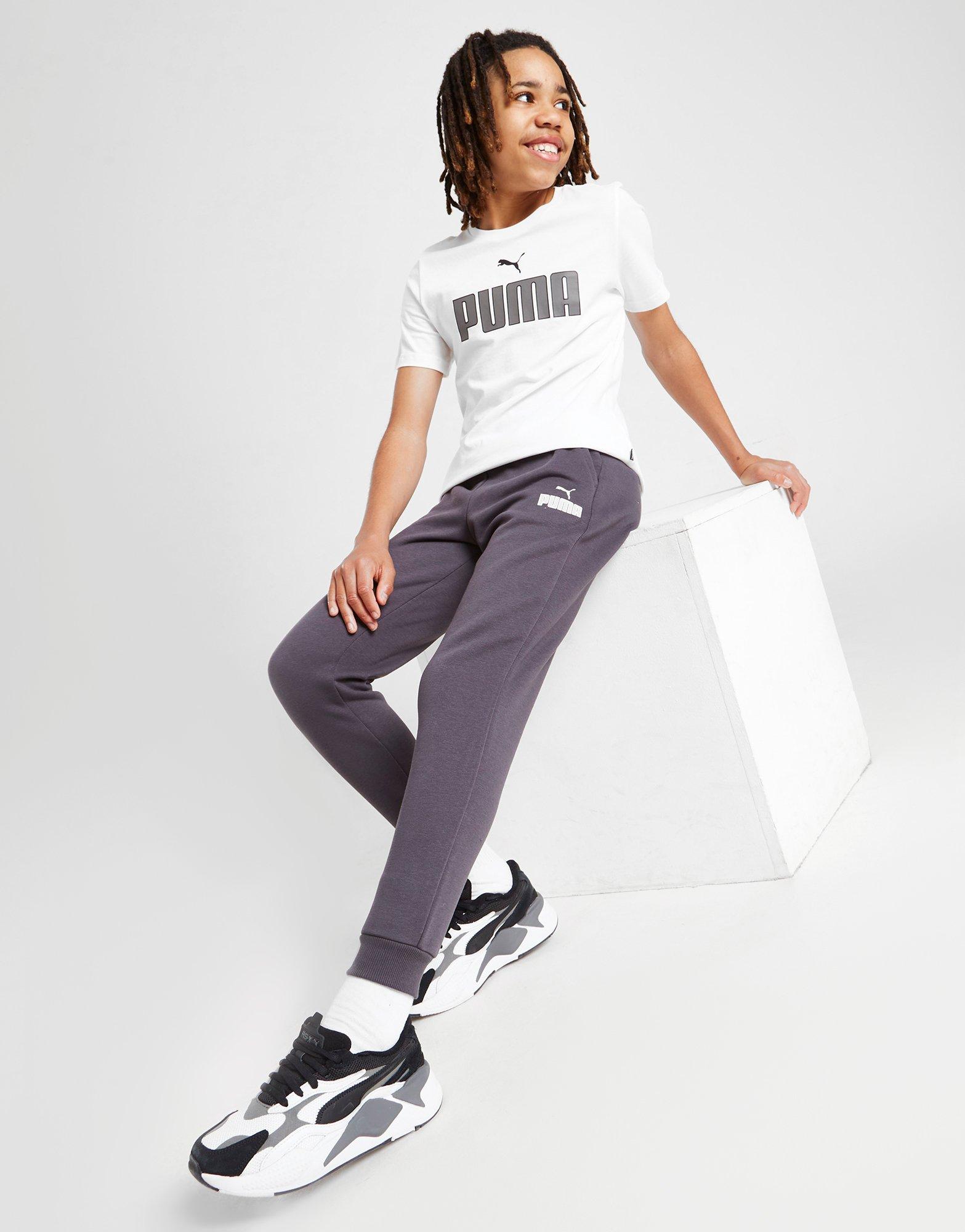 puma core logo tracksuit grey