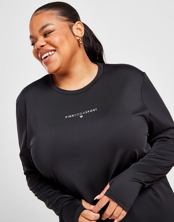 Pink Soda Sport Essential Plus Size Long Sleeve Top