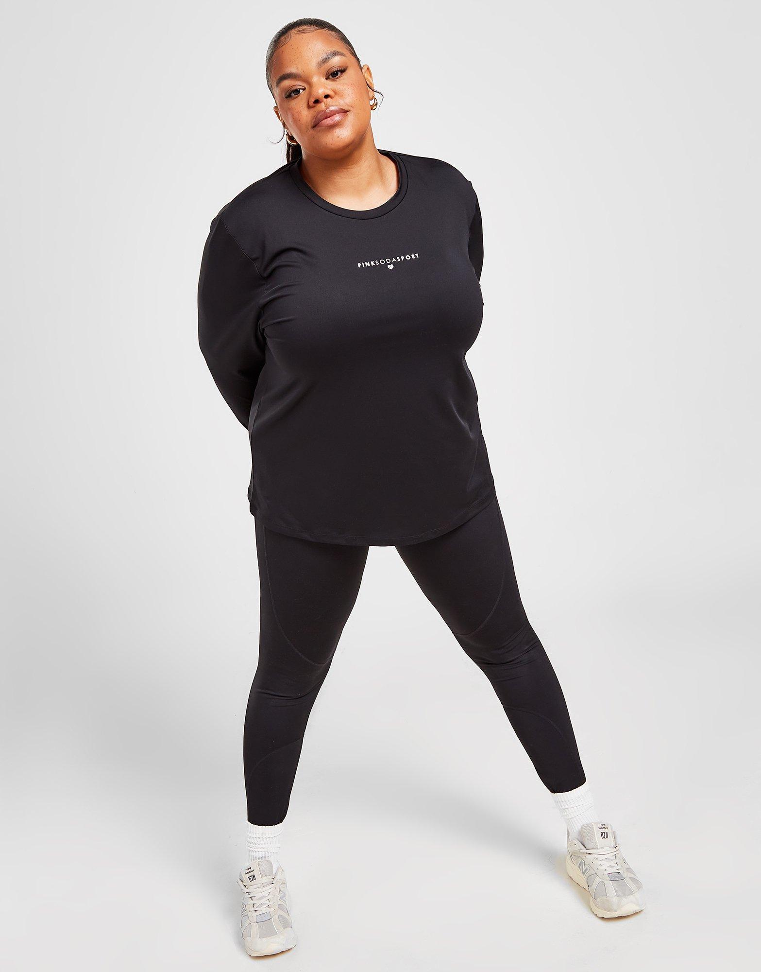 Pink Soda Sport Essential Plus Size Long Sleeve Top