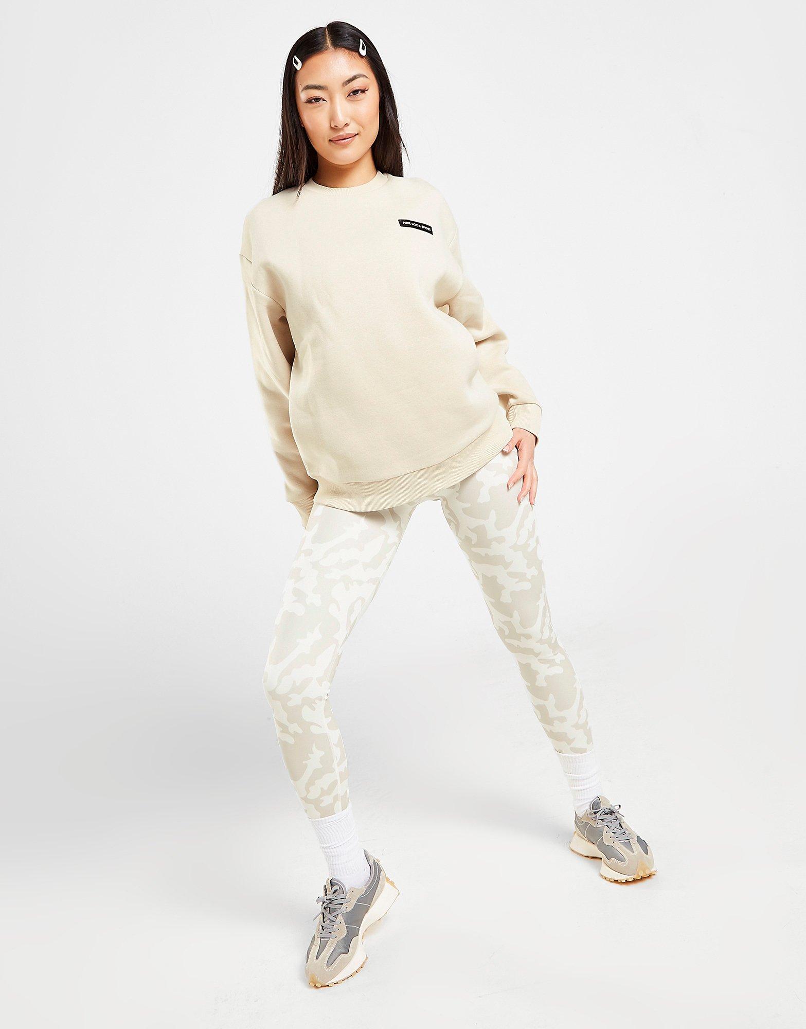 Pink Soda Sport Badge Boyfriend Crew Sweatshirt
