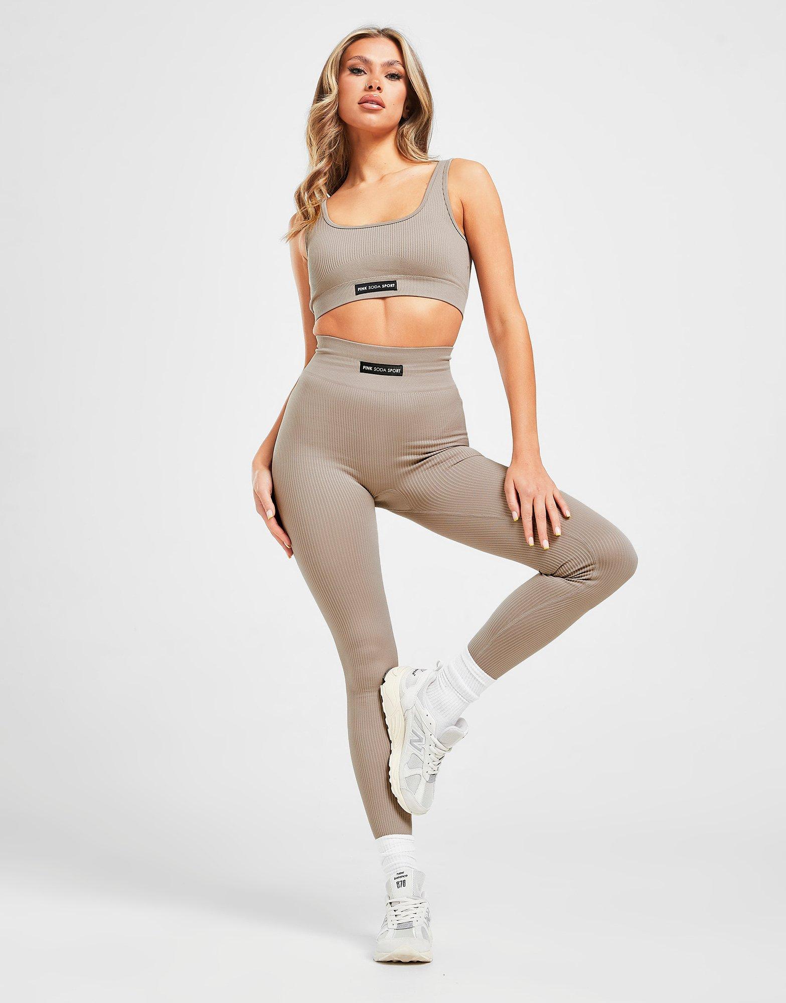 Pink Soda Sport Ribbed Seamless Tights