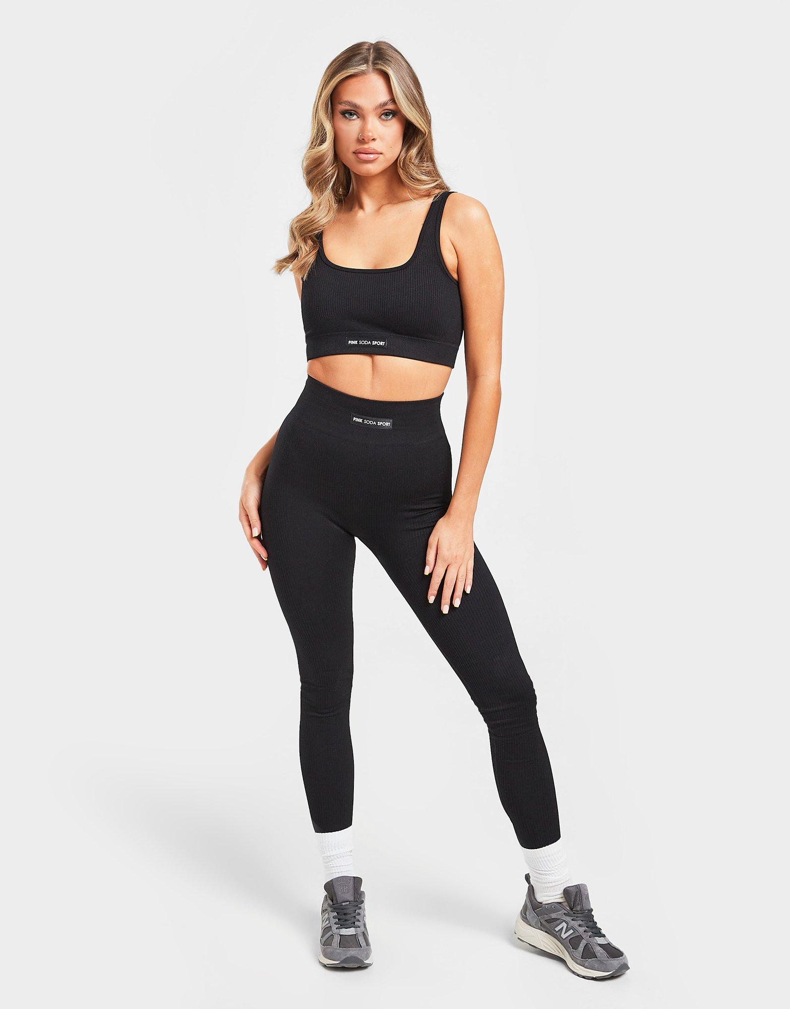 Pink Soda Sport Ribbed Seamless Bra