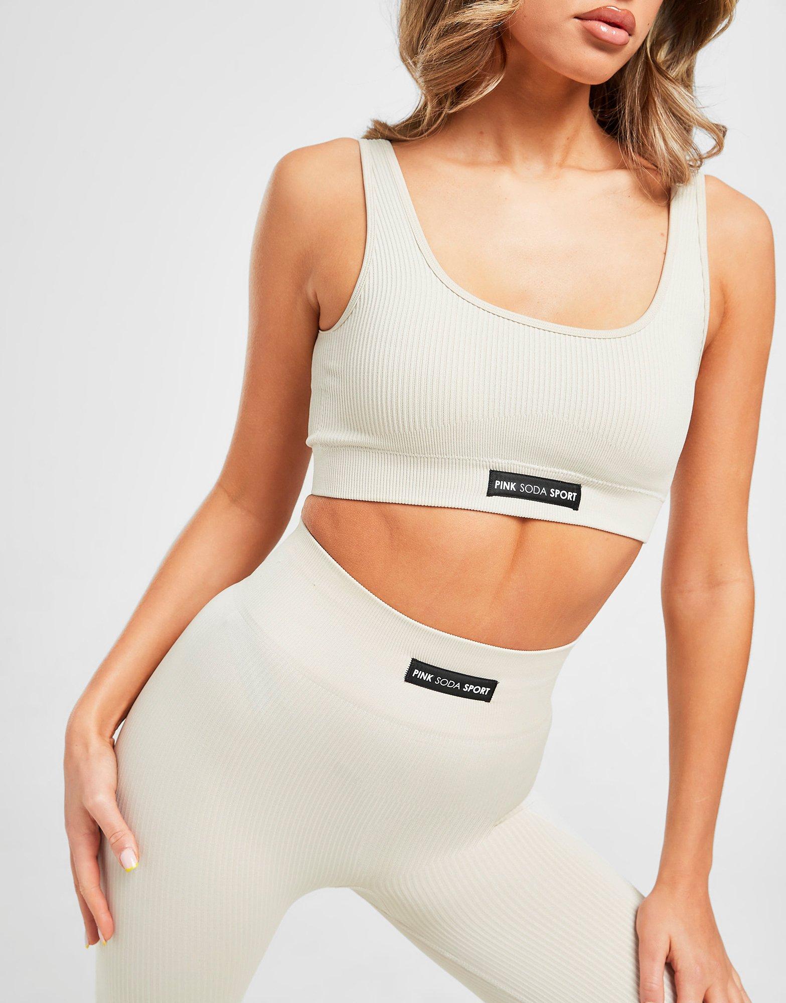Pink Soda Sport Ribbed Seamless Bra