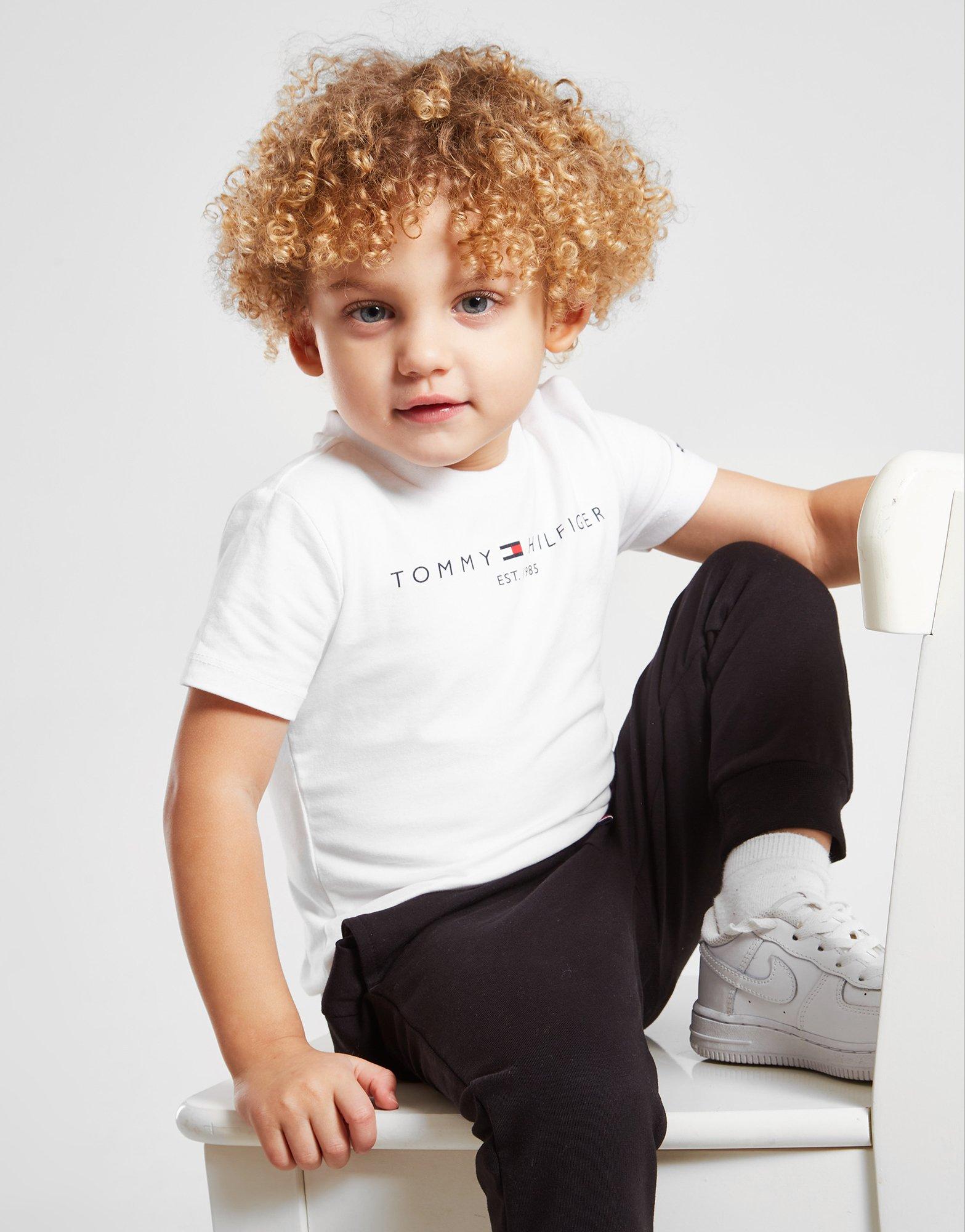 White Tommy Hilfiger Essential T Shirt Infant JD Sports UK