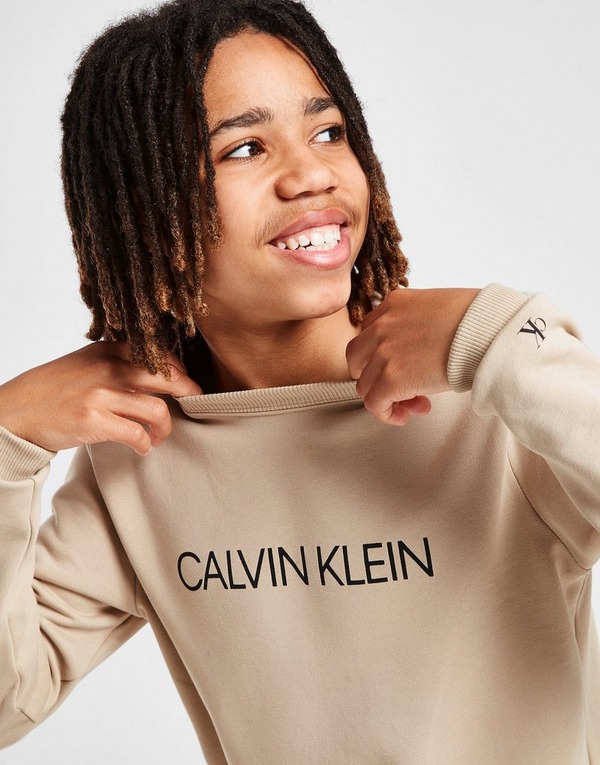 Calvin Klein Institutional Logo Crew Sweatshirt Junior