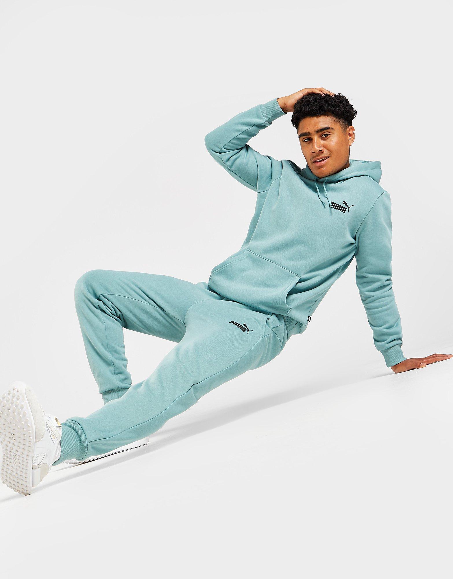 puma core fleece joggers blue