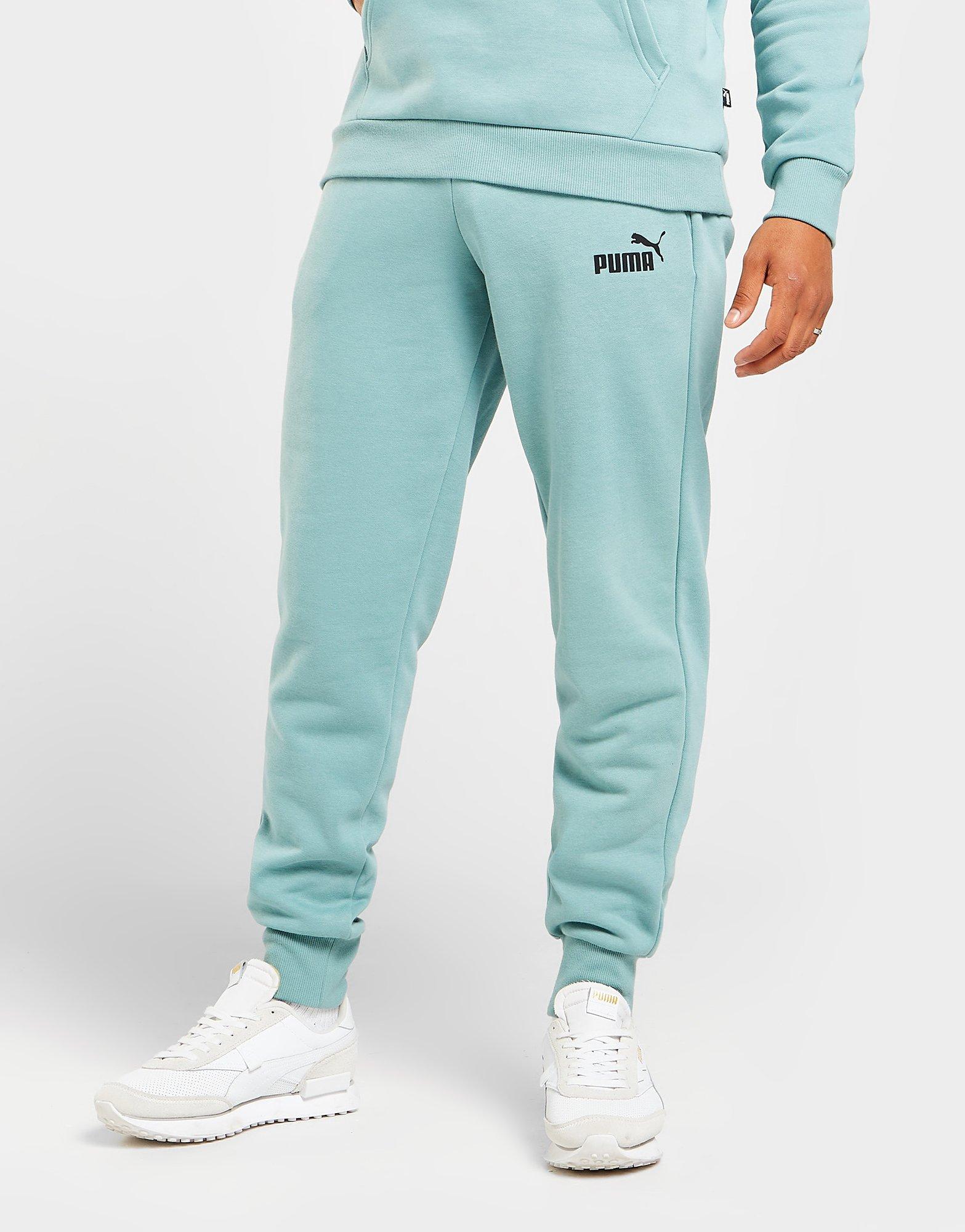 puma core fleece joggers blue