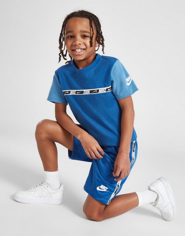 Nike Swoosh Tape T-Shirt/Shorts Set Kleinkinder