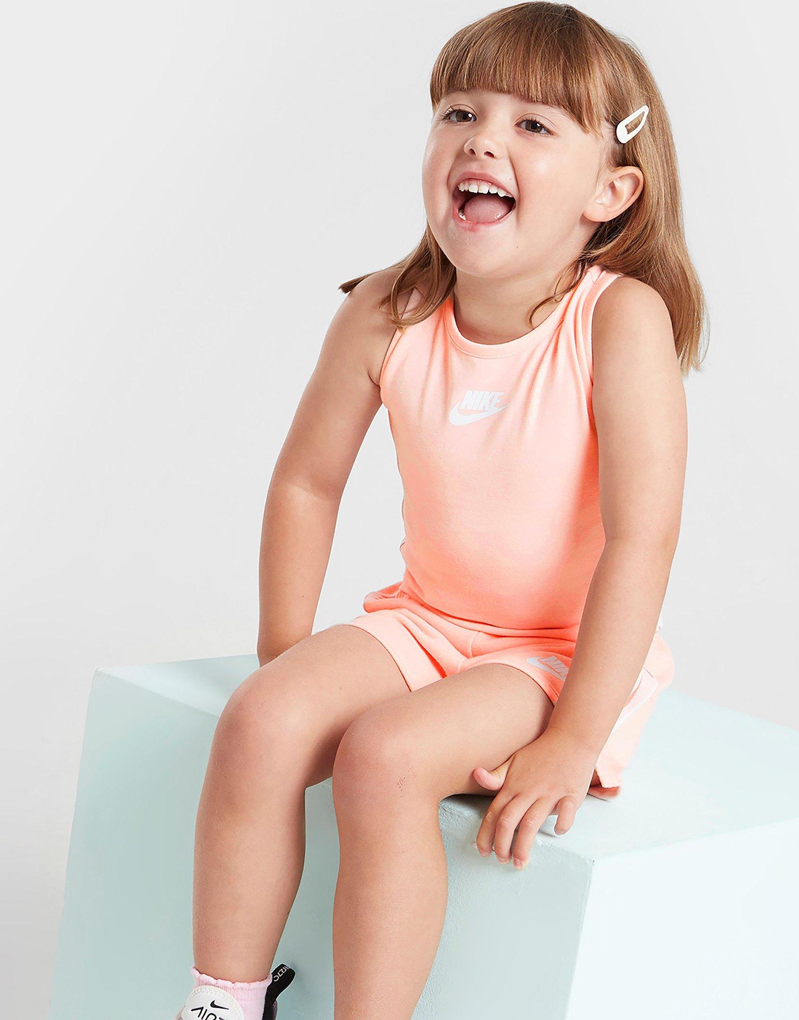 Nike Girls' Tape Vest & Shorts Set Infant