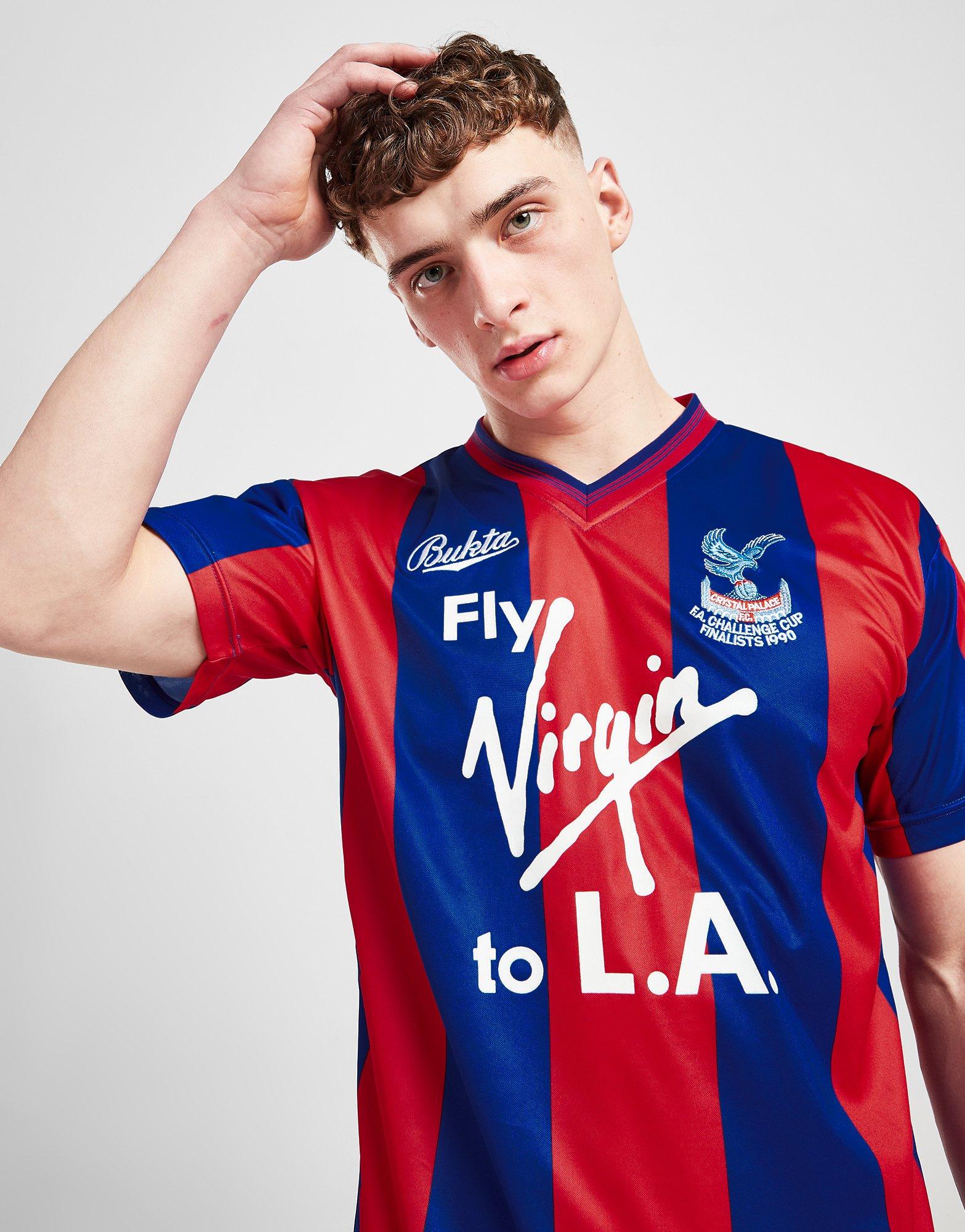 Score Draw Maillot Rétro de la FA Cup Crystal Palace FC 1990 Homme