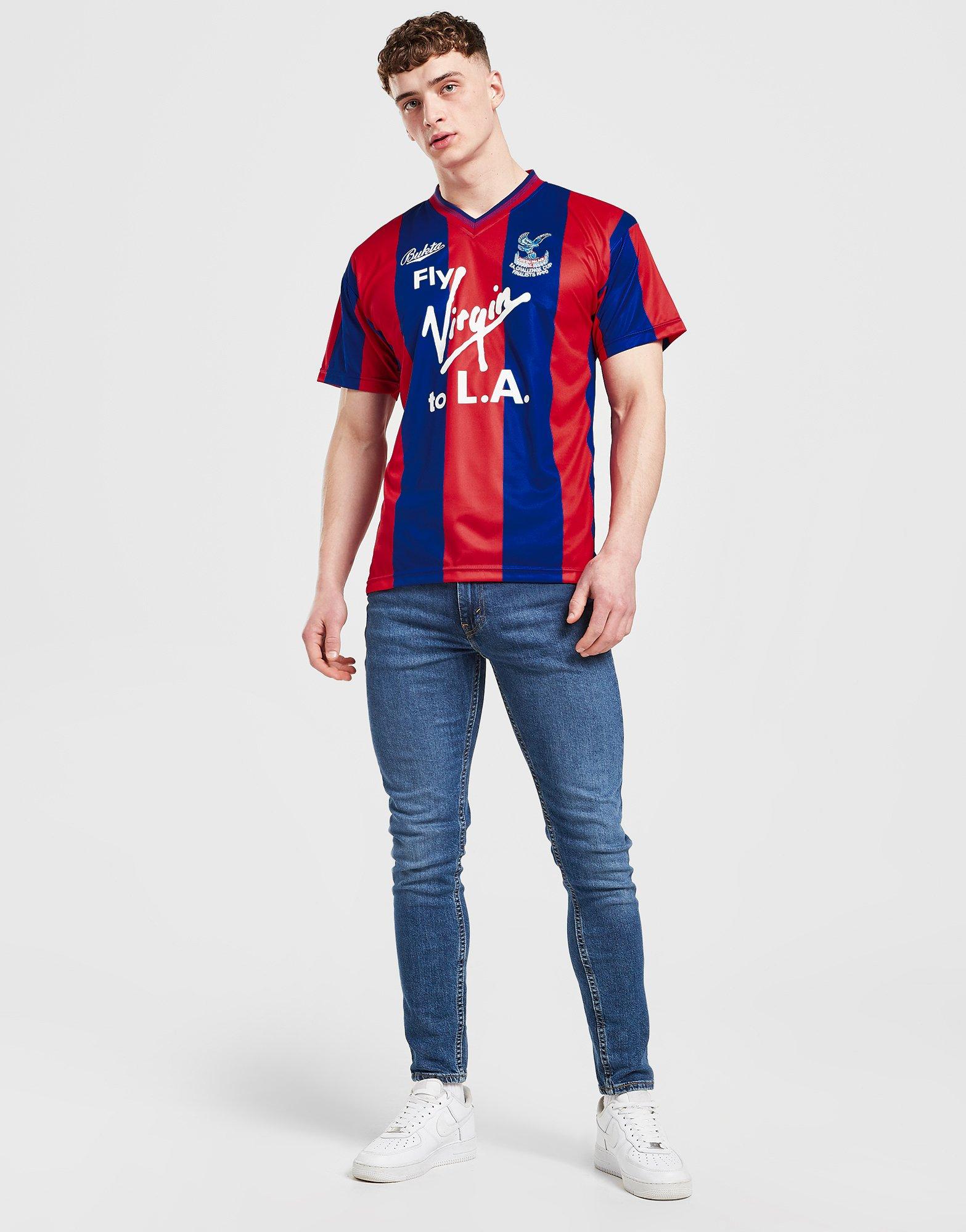 Score Draw Maillot Rétro de la FA Cup Crystal Palace FC 1990 Homme