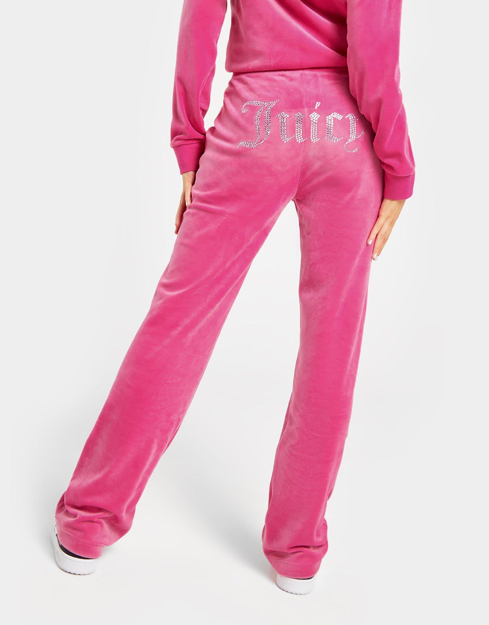 Juicy Couture Diamante Logo Velour Joggers