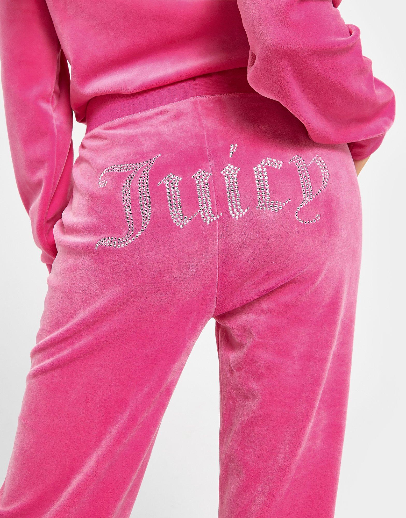 Juicy Couture Diamante Logo Velour Joggers