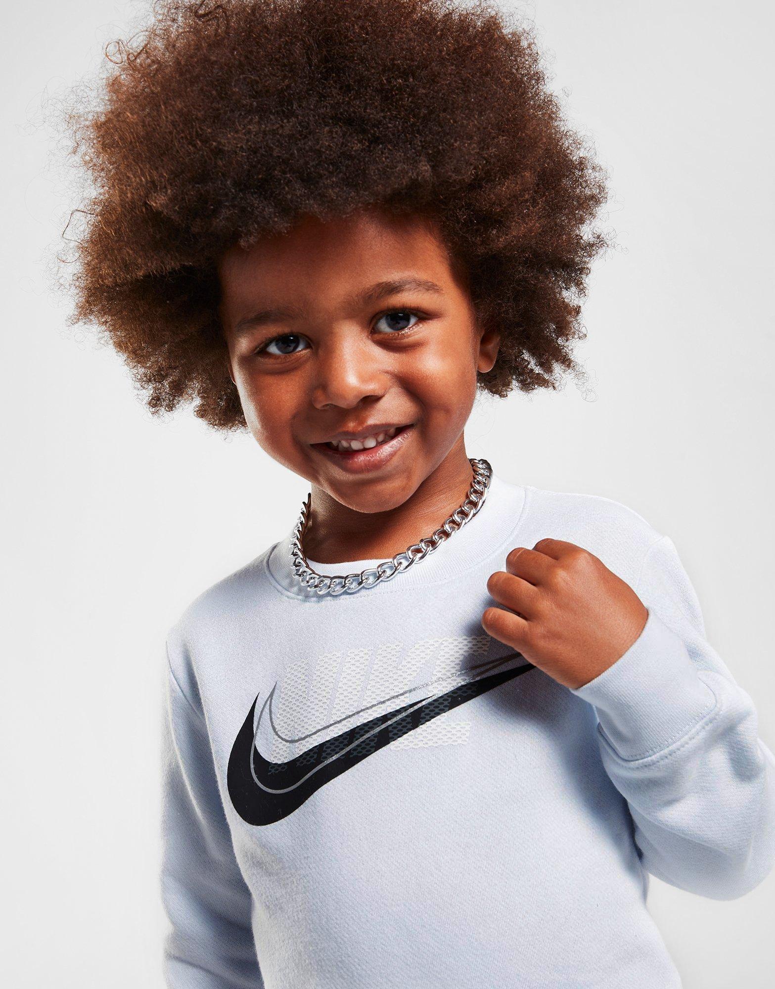 Nike Double Swoosh Crew Tracksuit Children