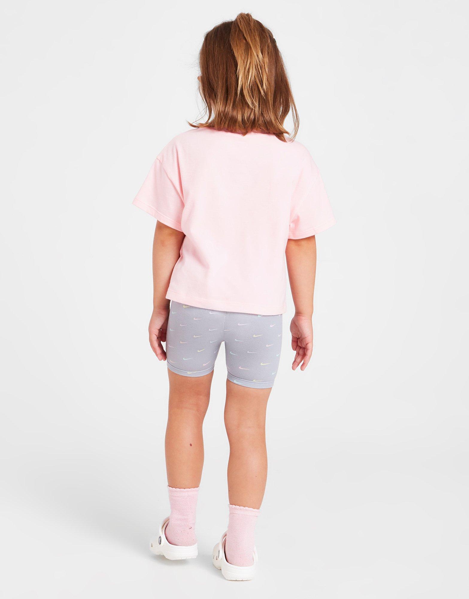 Nike Girls' All Over Print T-Shirt/Shorts Set Infant
