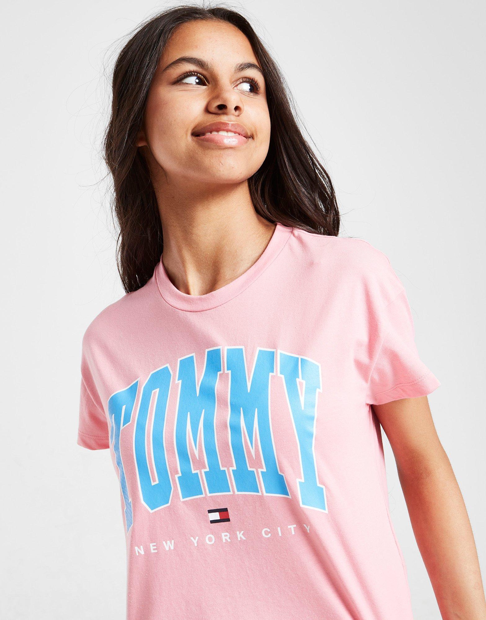 Tommy Hilfiger Girls' Bold Short Sleeve Varsity T-Shirt Junior