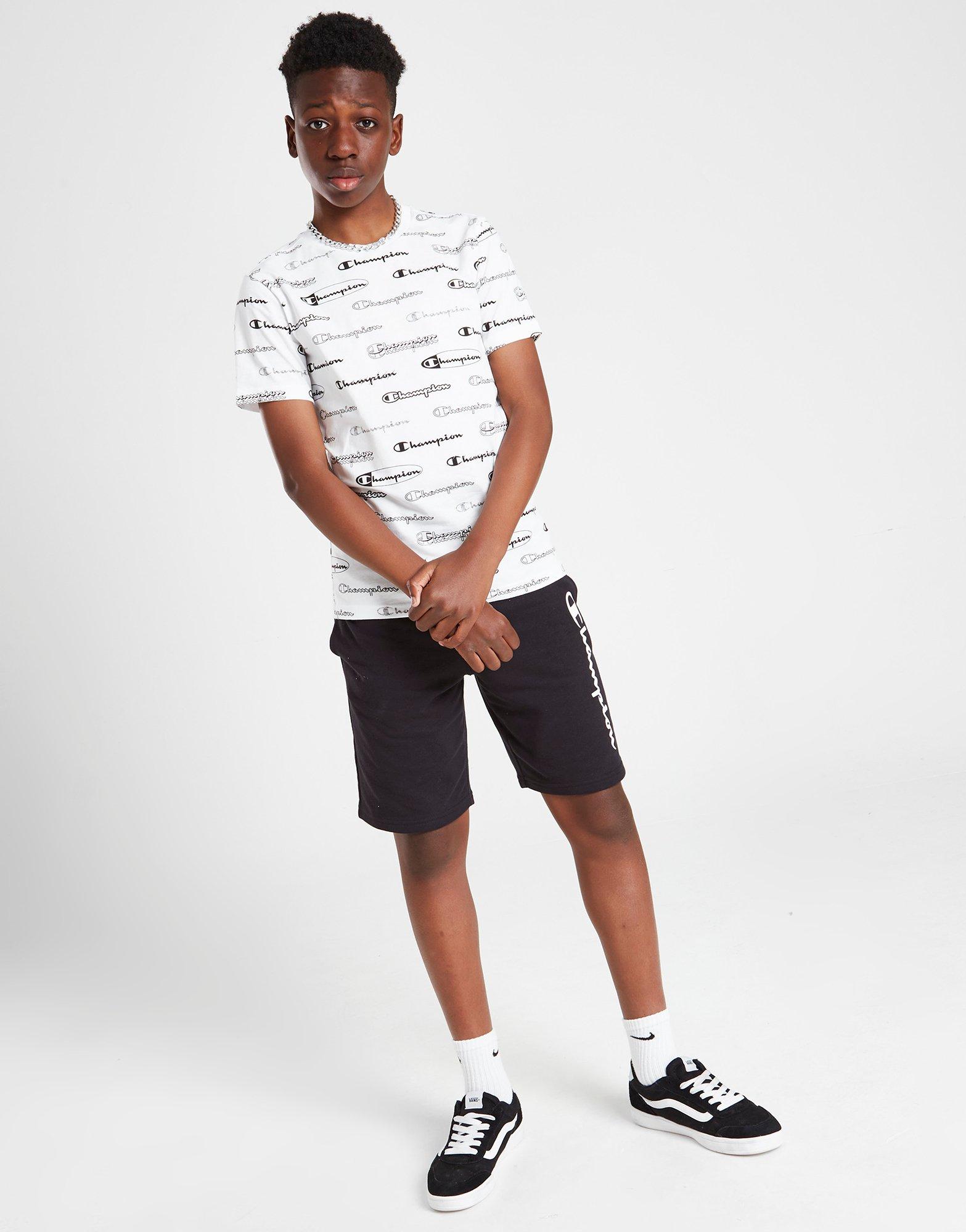 Champion Oval All Over Print T-Shirt Junior