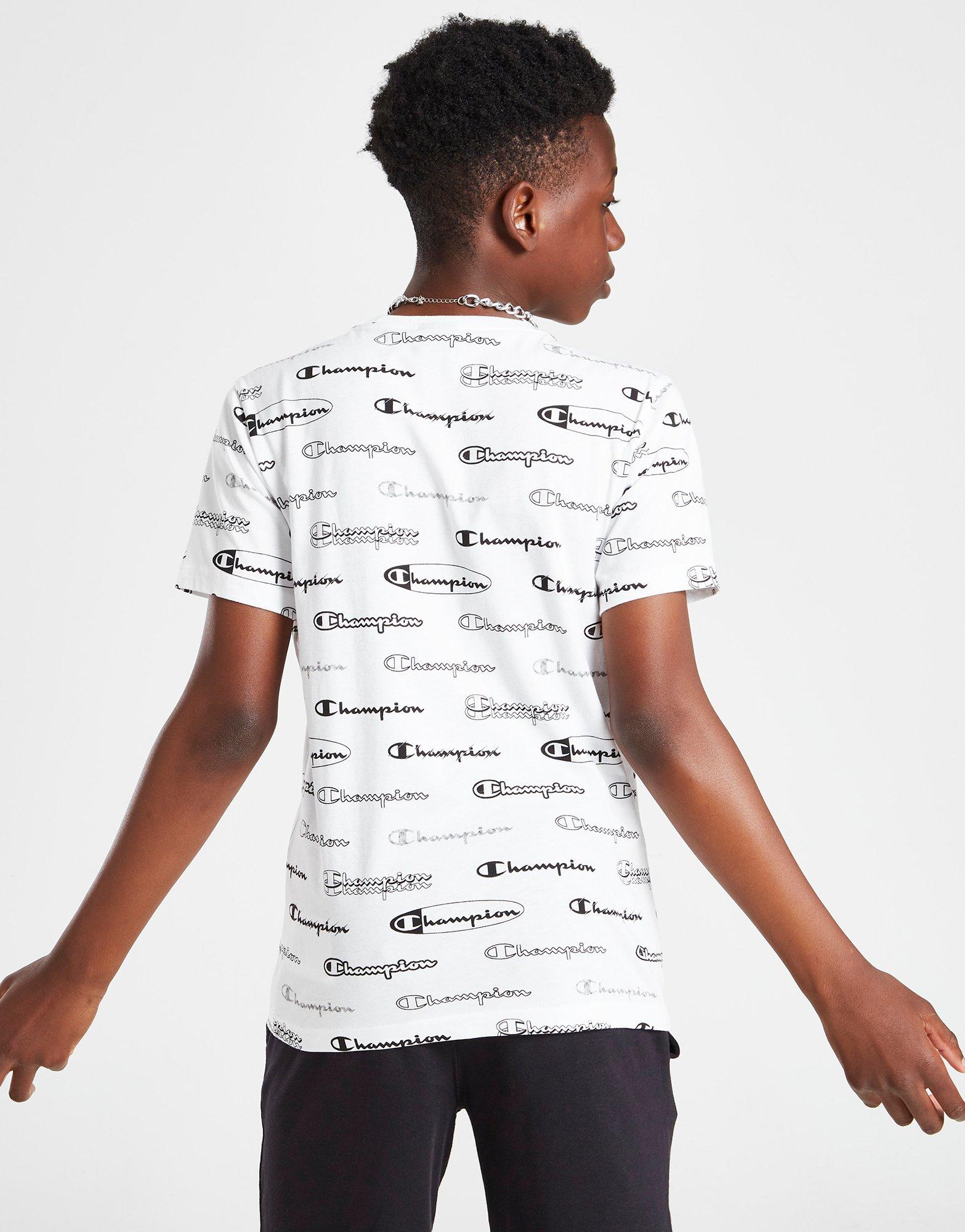 Champion Oval All Over Print T-Shirt Junior