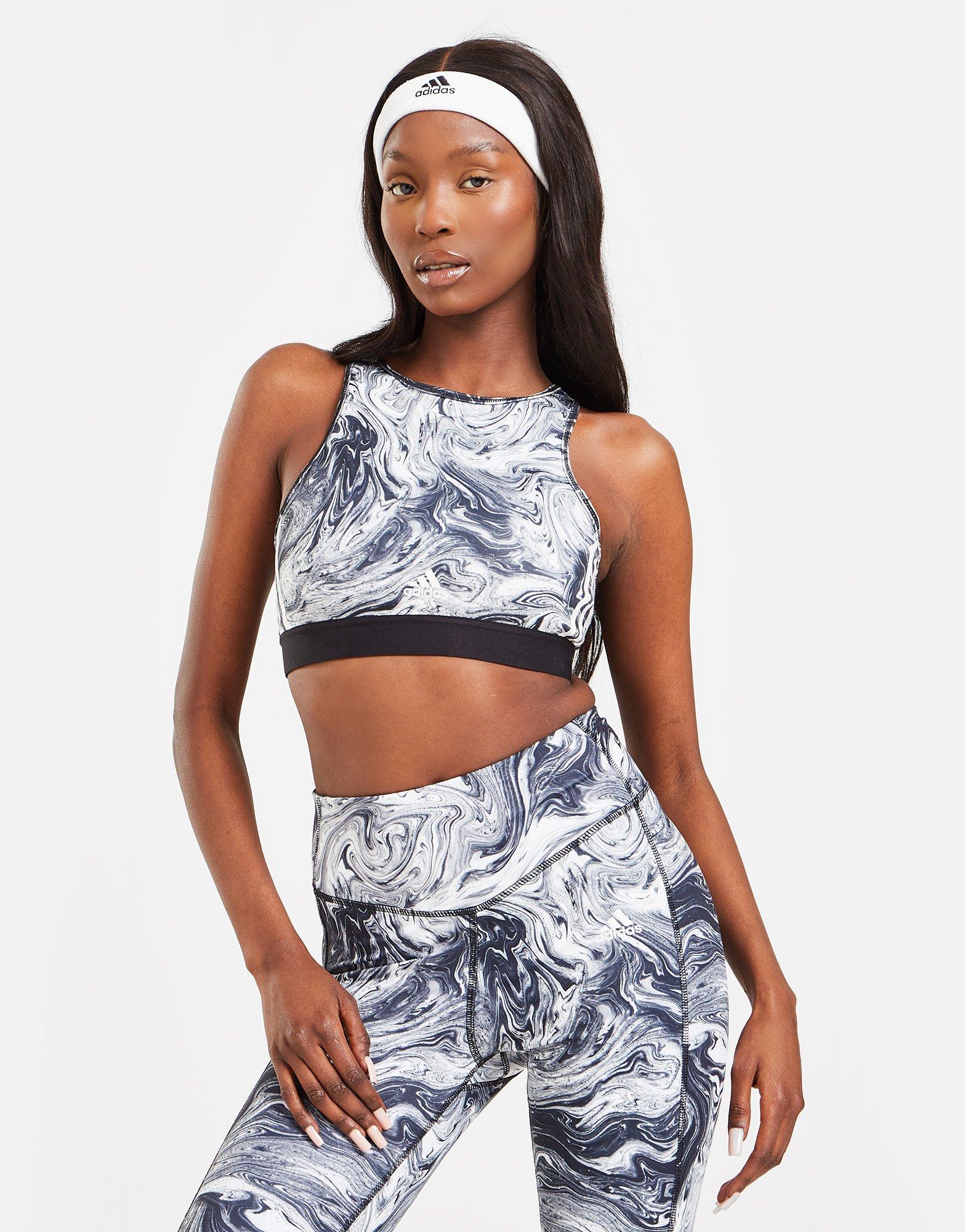 adidas Hyperglam All Over Print Sports Bra