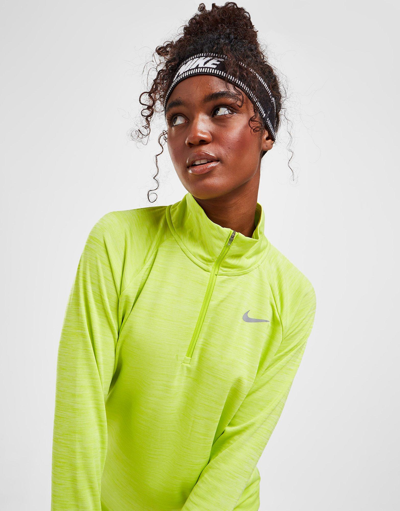 Green Nike Running Pacer 1/4 Zip Dri 