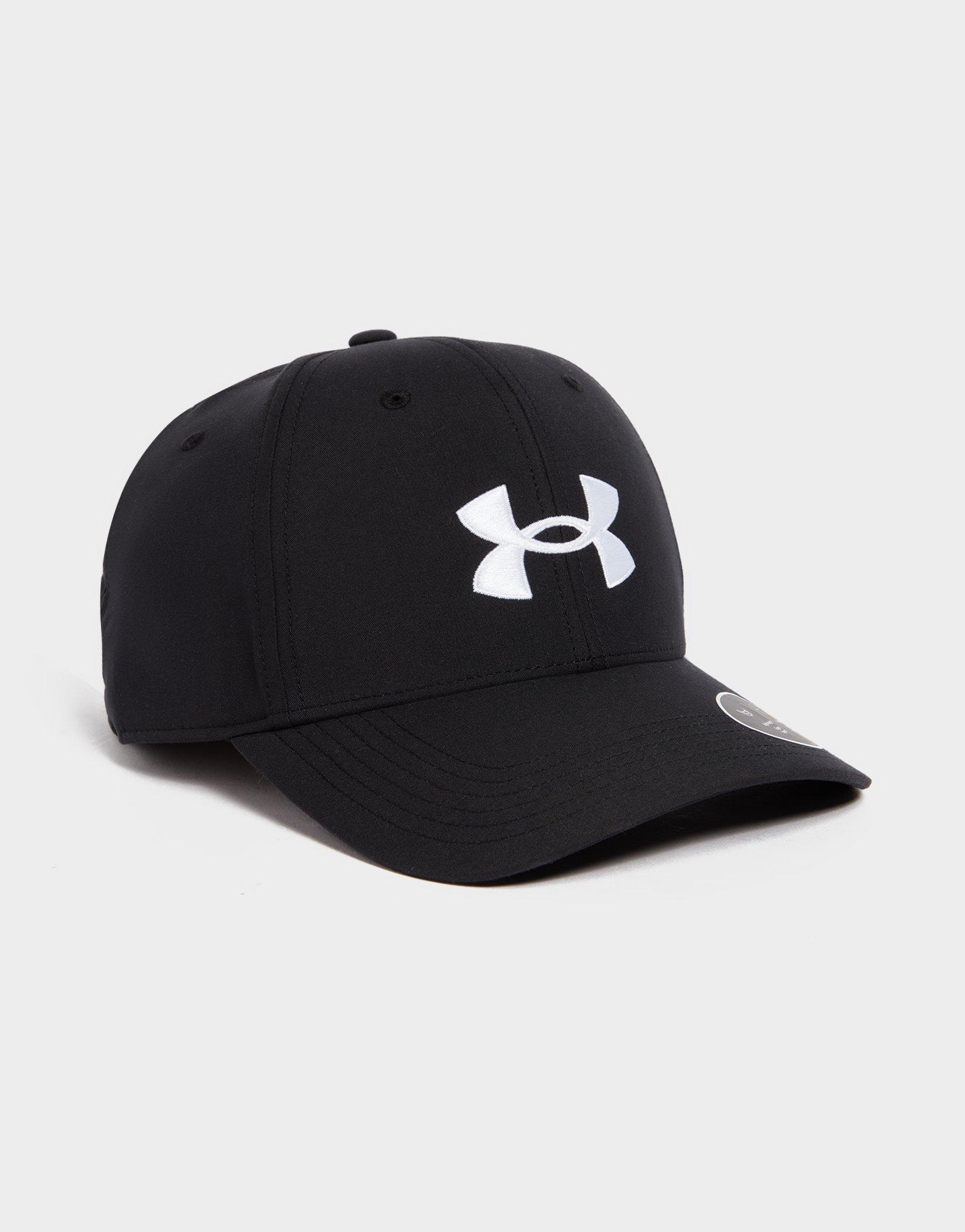 Under Armour Golf96 Hat, Black (001)/White, One Size Fits Most at   Men's Clothing store