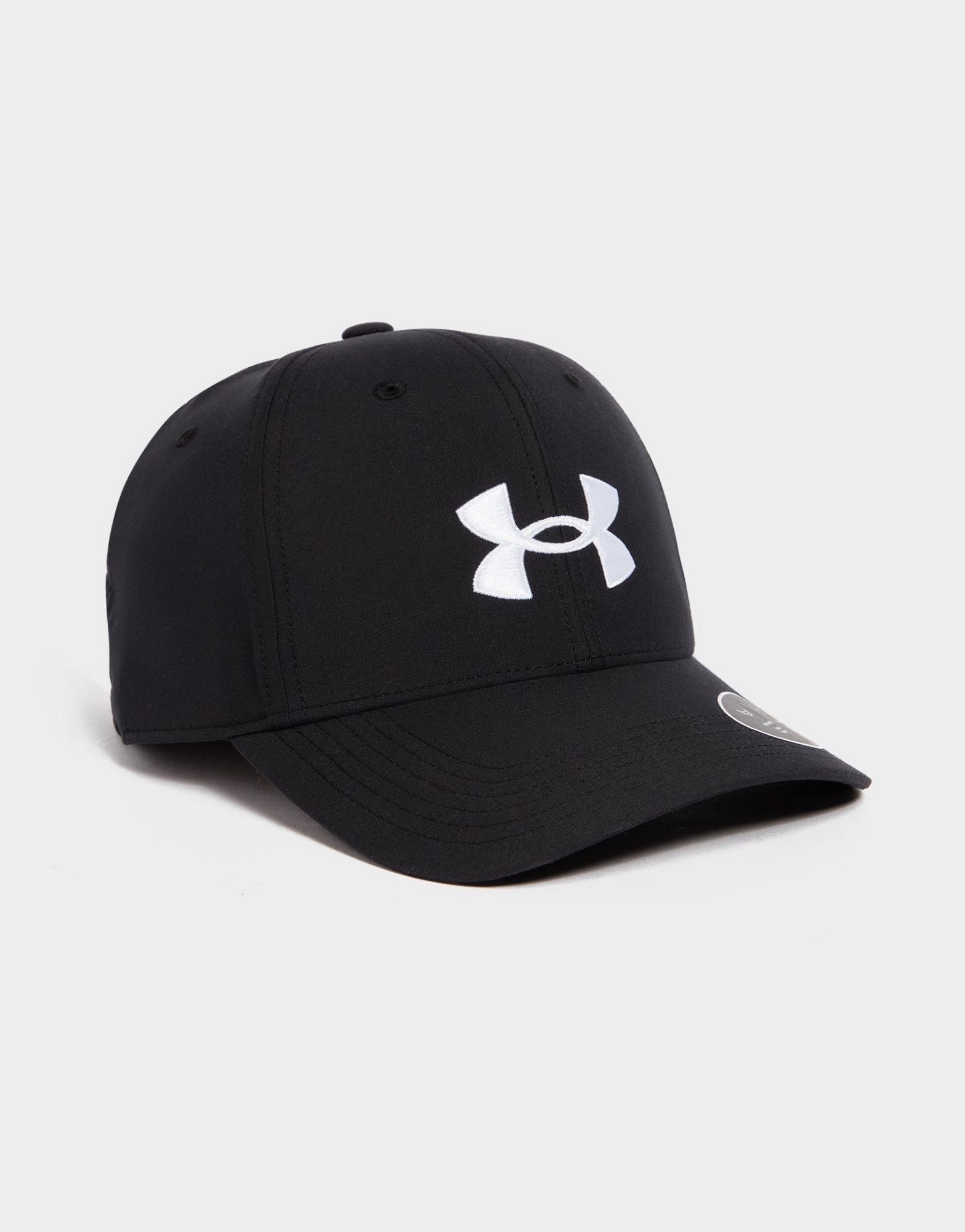 Under Armour Golf96 Hat, Black (001)/White, One Size Fits Most at   Men's Clothing store