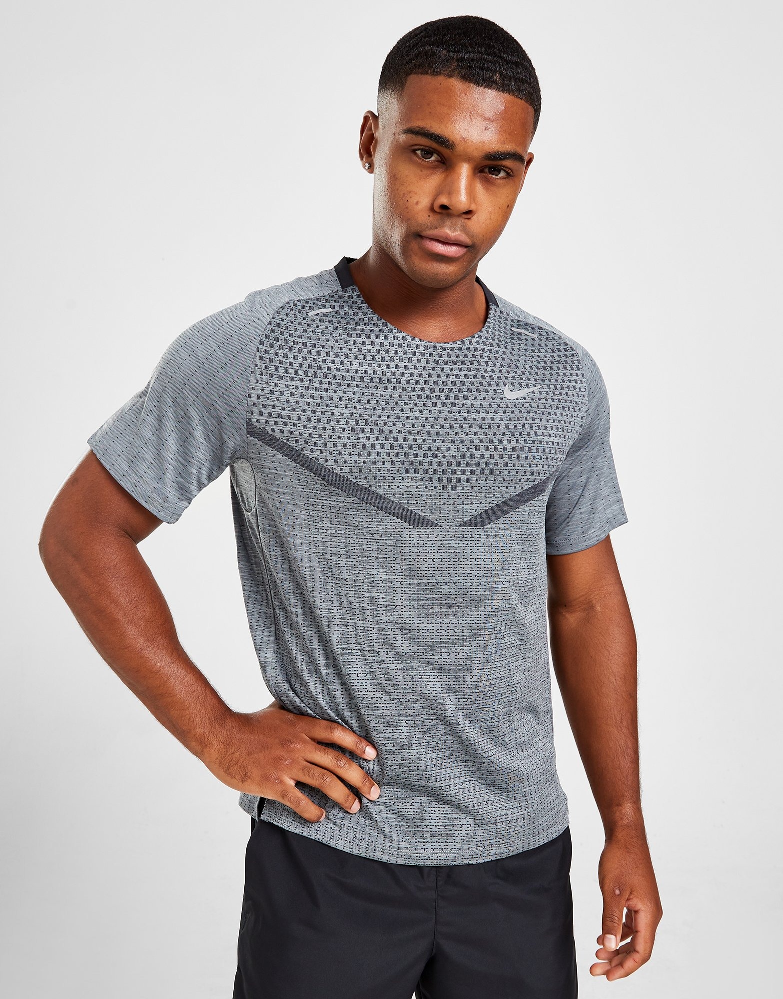 Black Nike TechKnit Ultra T-Shirt - JD Sports Ireland