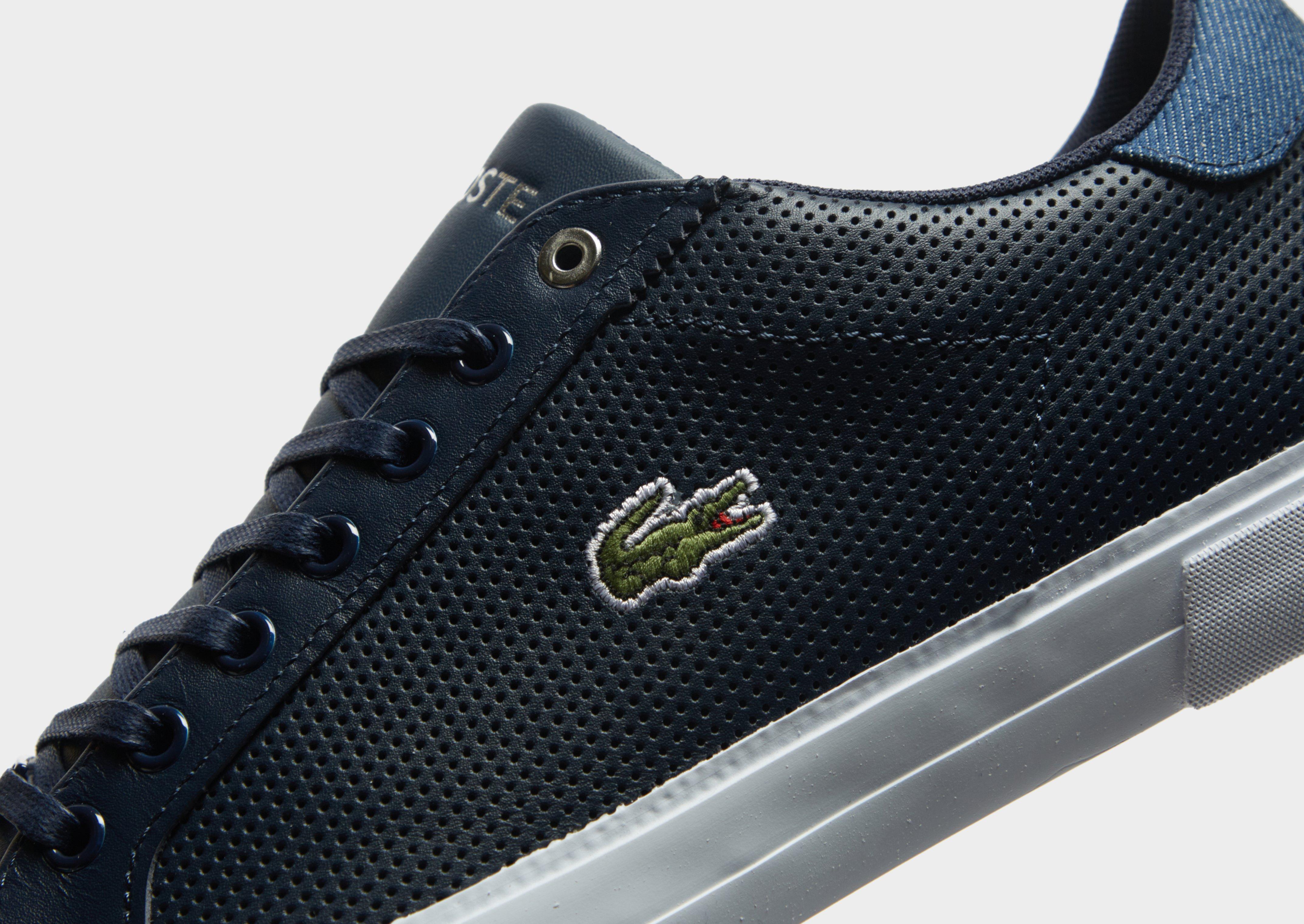 lacoste navy lerond trainers