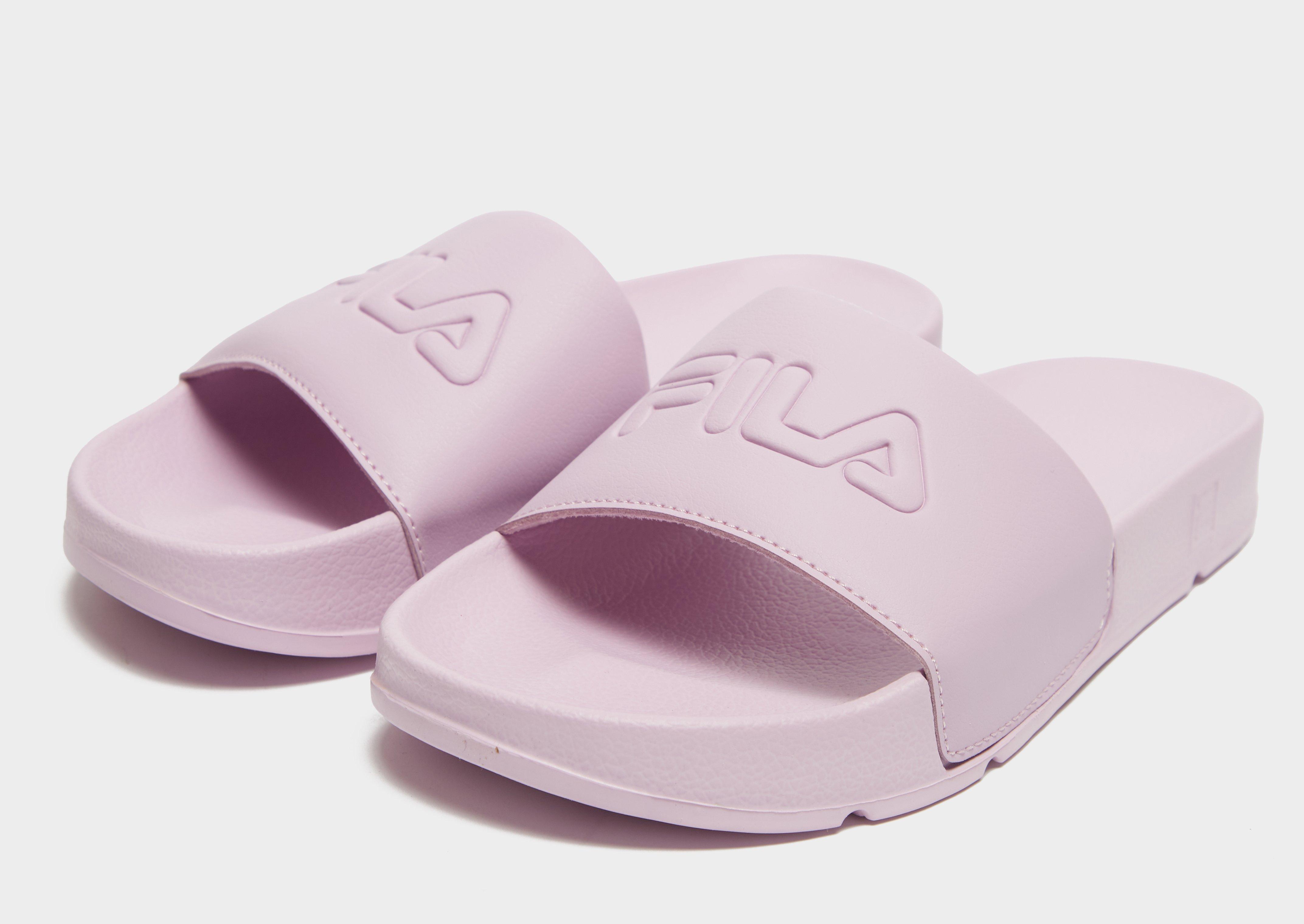 purple fila slides