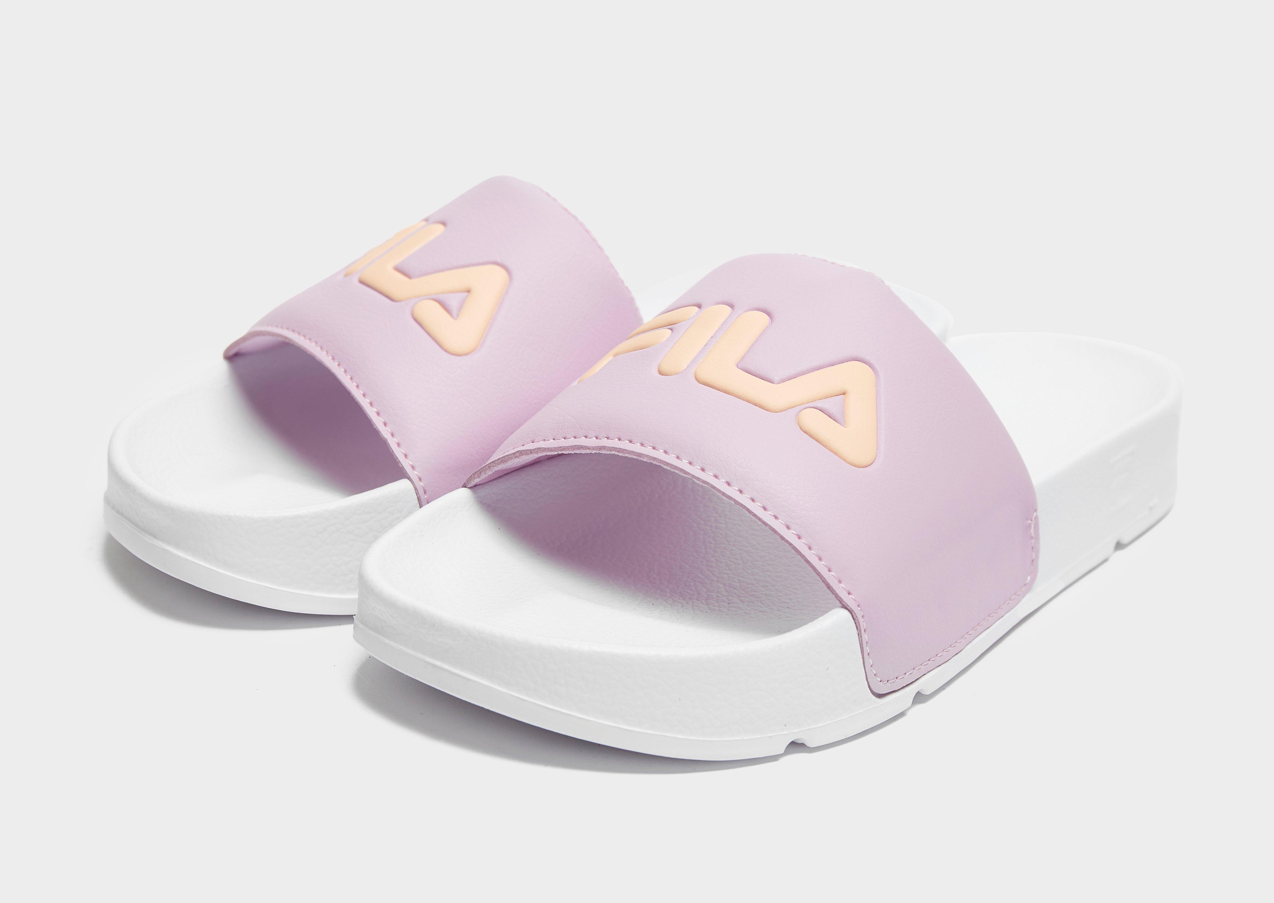 pink fila flip flops