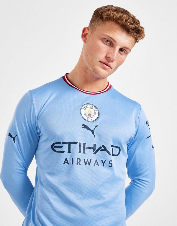 Arenoso atómico dictador Puma camiseta de manga larga Manchester City FC 2022/23 1. ª equipación en  Azul | JD Sports España