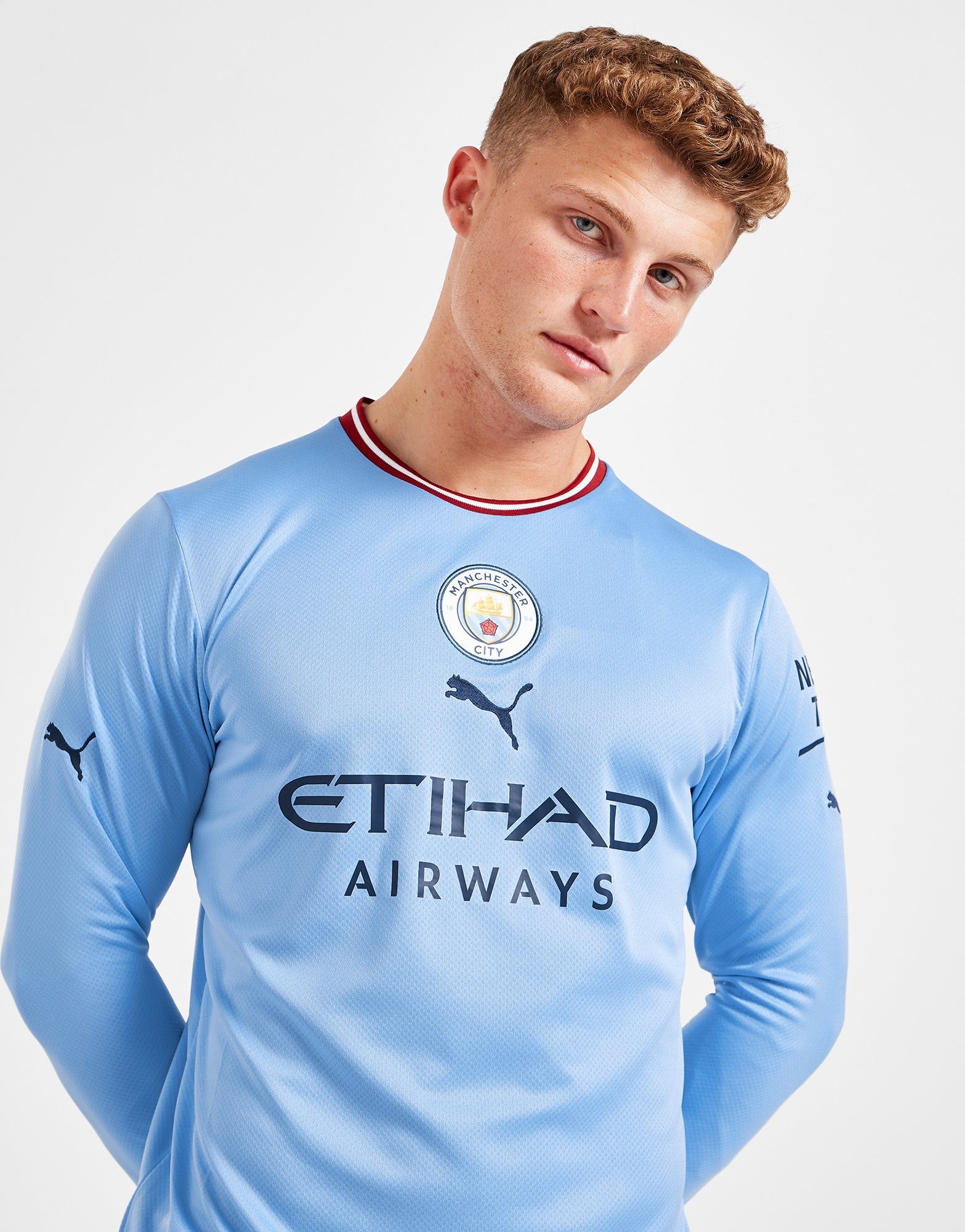 Homme T-shirts T-shirts PUMA 32 % de réduction Home 22/23 Authentic PUMA pour homme en coloris Bleu Maillot Manchester City F.c 