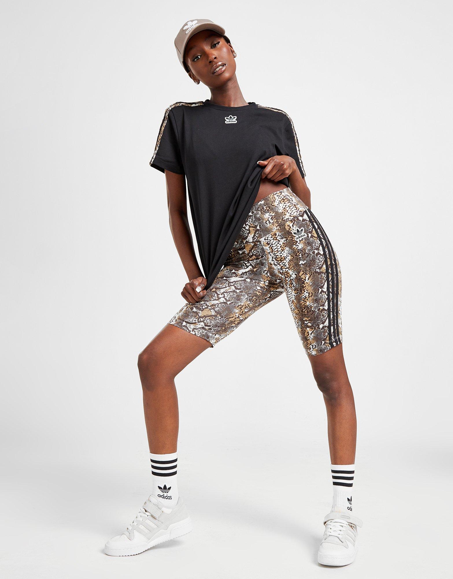 adidas leopard bike shorts