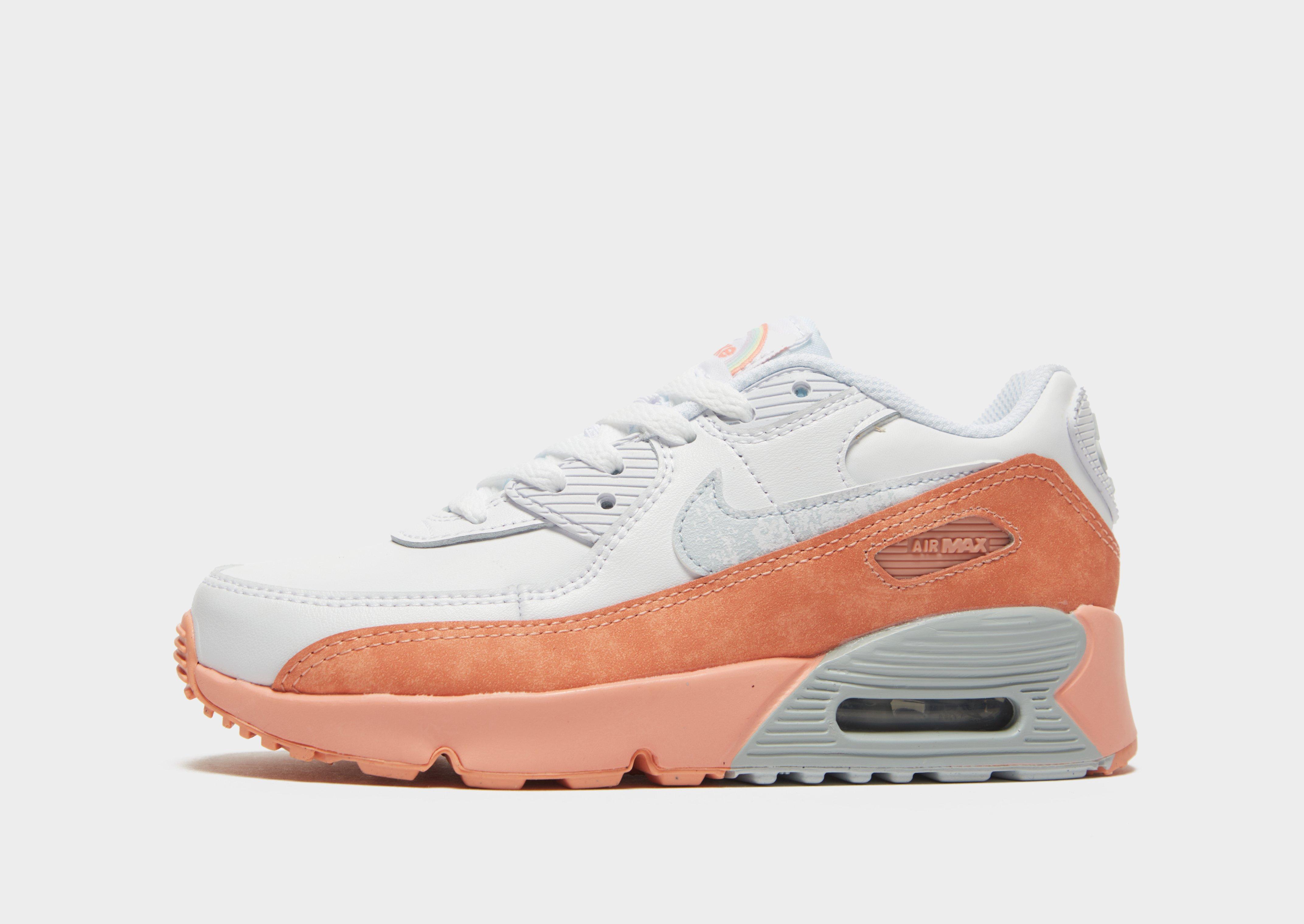 air max 90 white leather junior