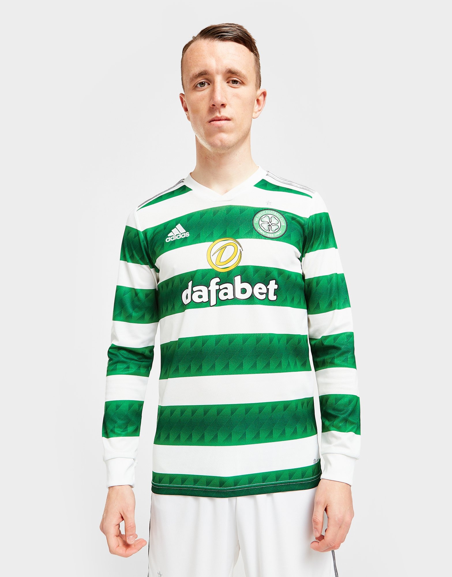 White adidas Celtic Fc 2022 23 Home Long Sleeve Shirt JD Sports