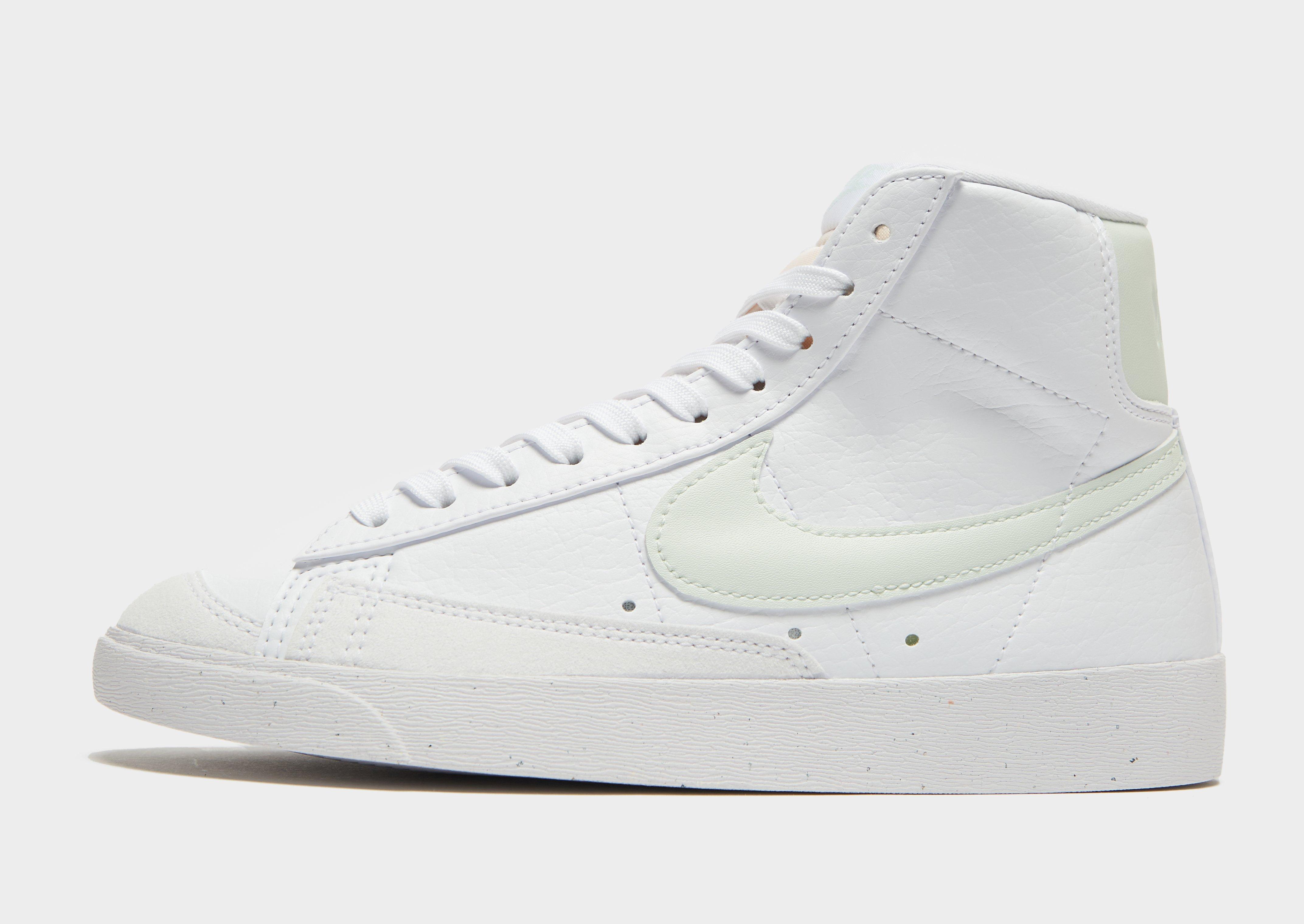 plain white nike blazers