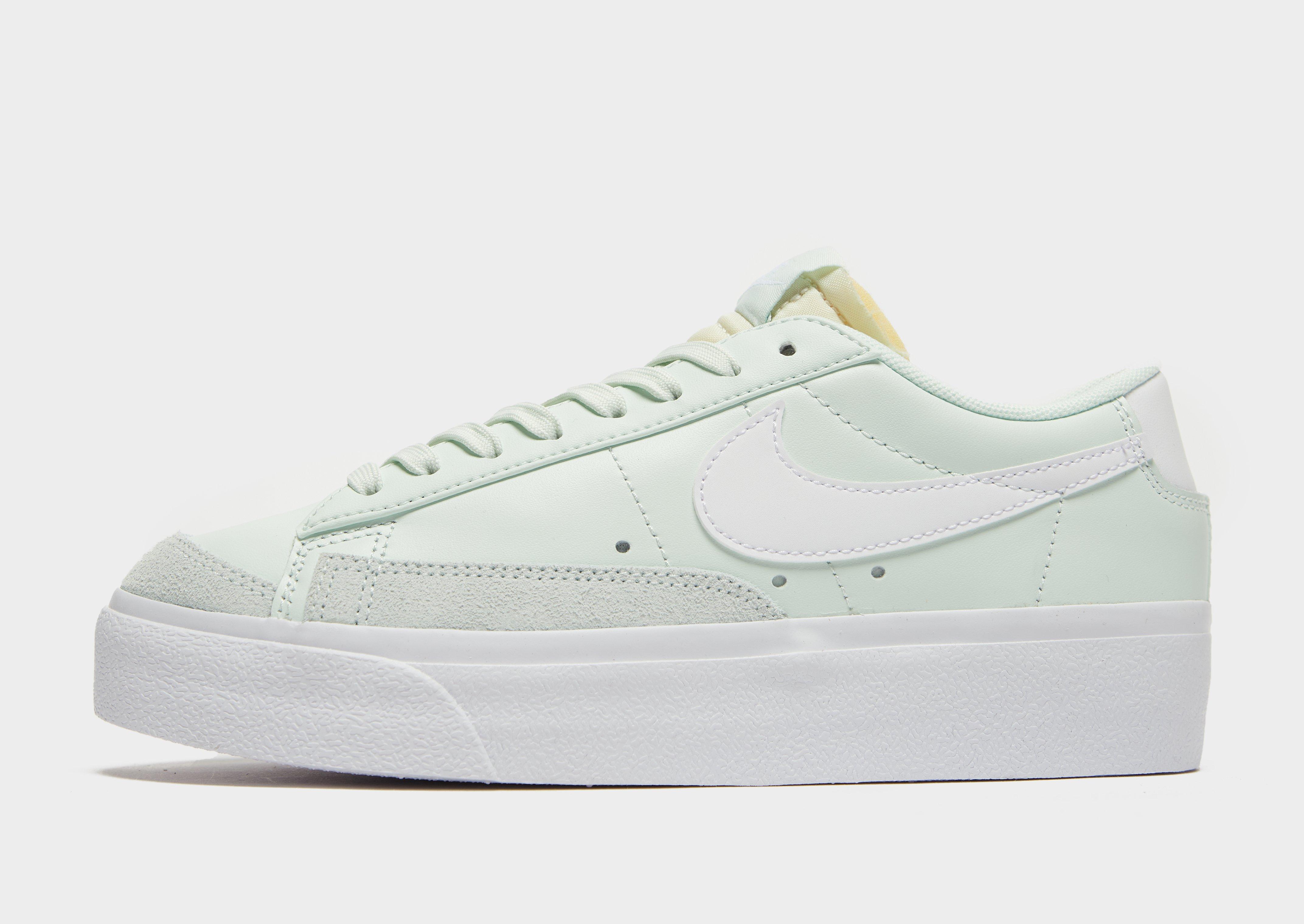 nike blazer low platform green
