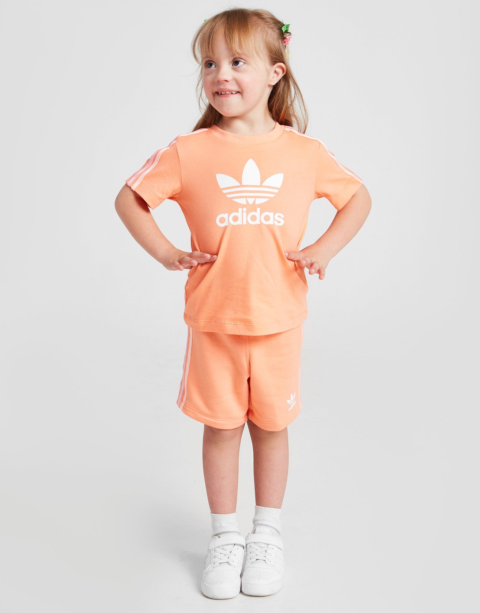 Adidas originals girls' t-shirt 2025 and shorts set infant